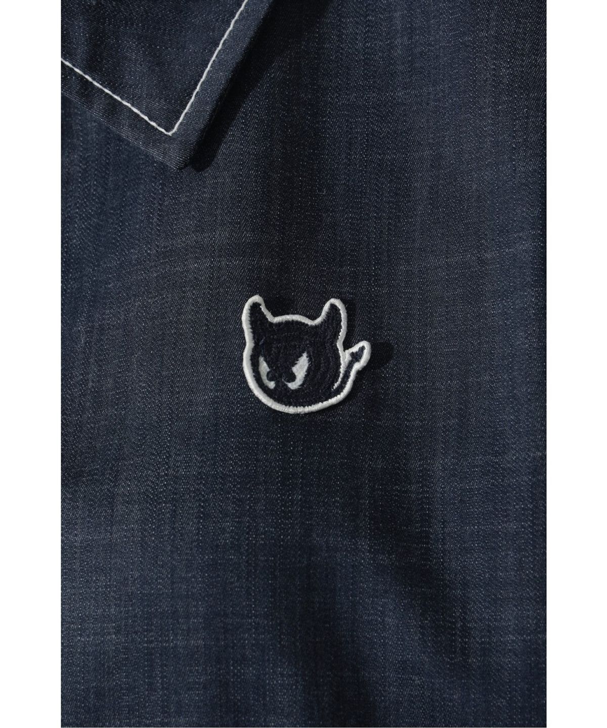 왁(WAAC) Women Denim like half vest WWVAS26121NYD