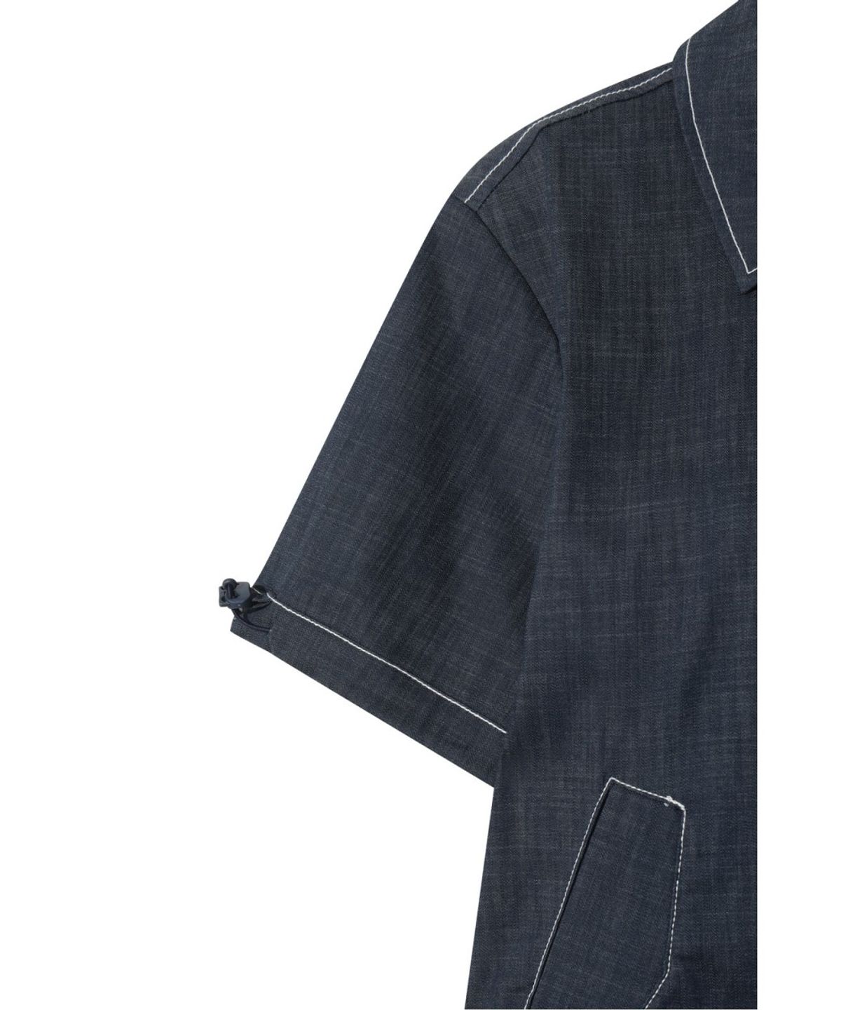 왁(WAAC) Women Denim like half vest WWVAS26121NYD