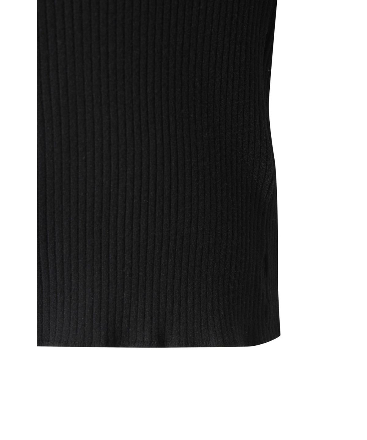 왁(WAAC) Ribbed Hooded Sweater WWWAS26111BKX