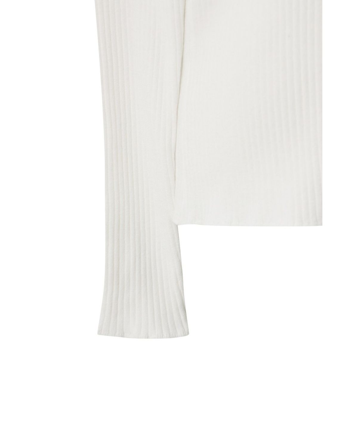 왁(WAAC) Ribbed Hooded Sweater WWWAS26111IVX