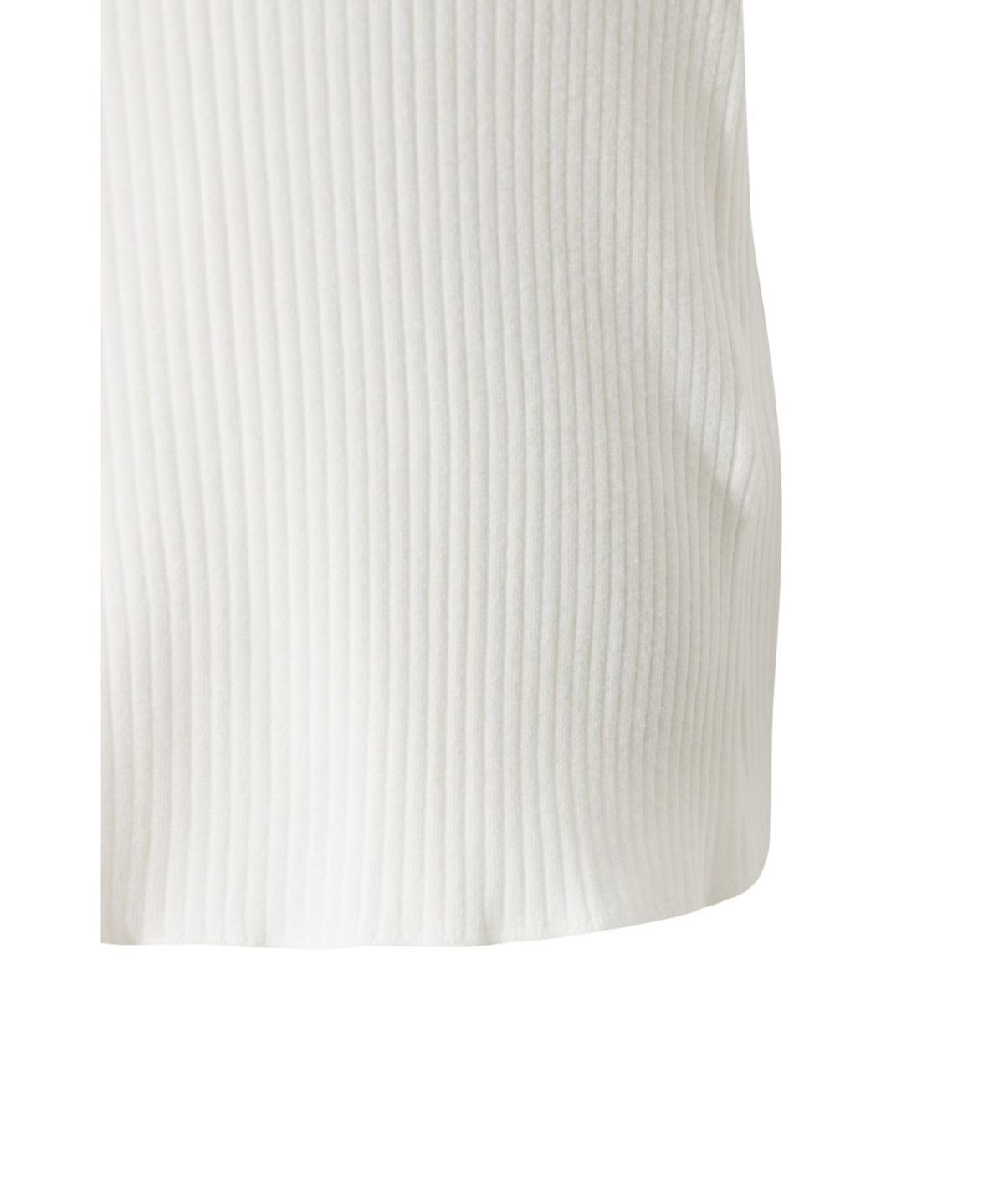 왁(WAAC) Ribbed Hooded Sweater WWWAS26111IVX
