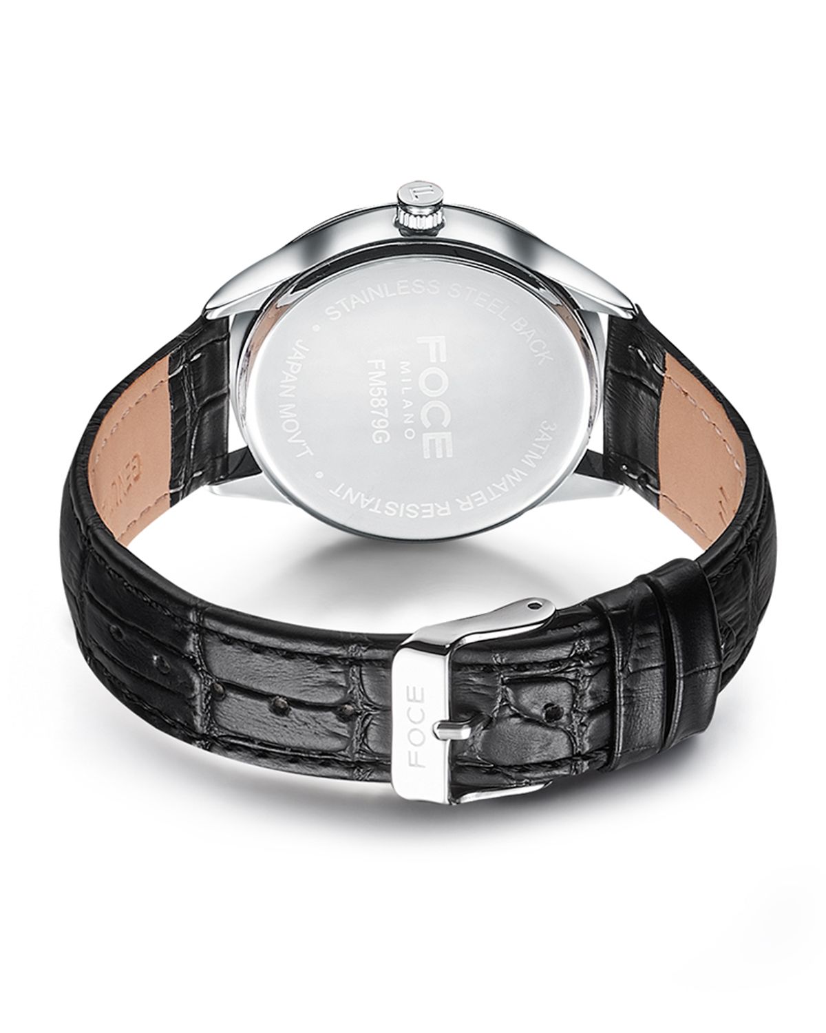 포체(FOCE) 포체밀라노 40mm 남성 가죽시계 FM5879GL-BK