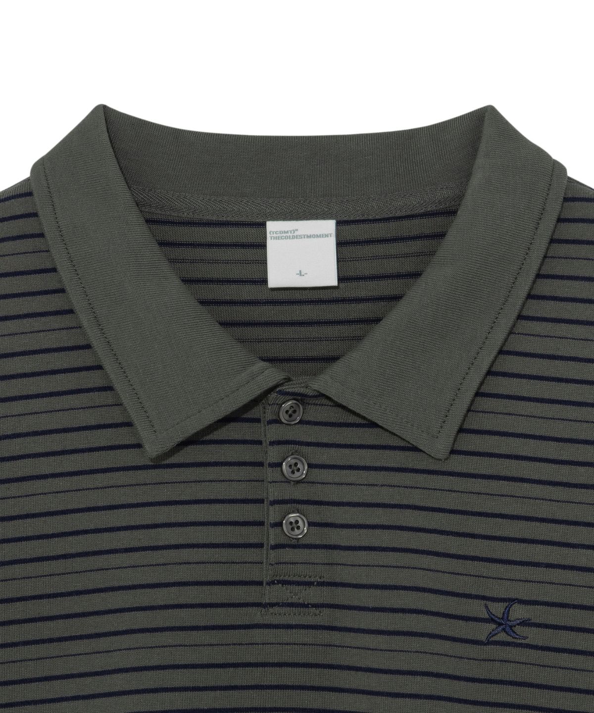 더콜디스트모먼트(THE COLDEST MOMENT) TCM stripe pk T (charcoal)
