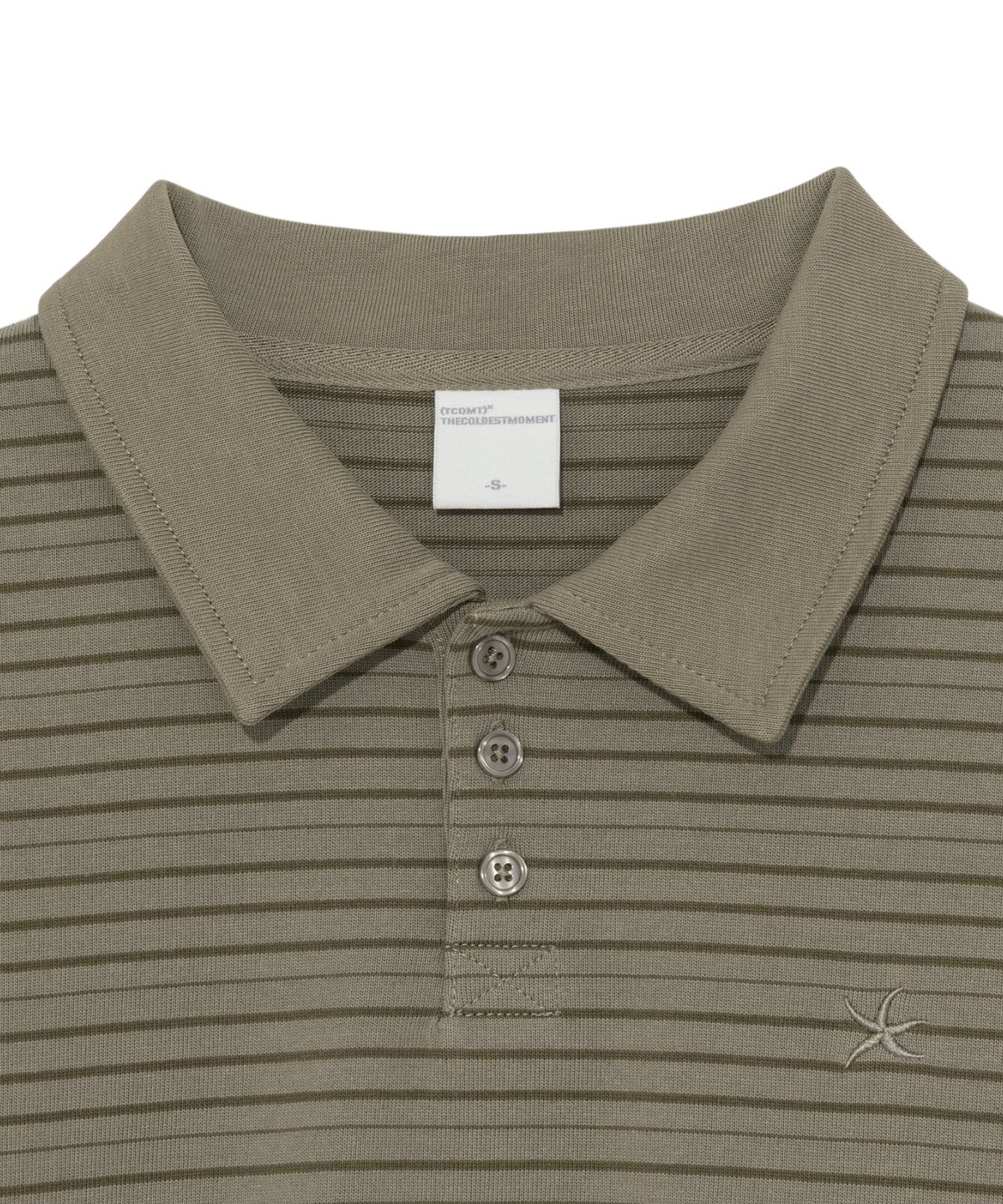 더콜디스트모먼트(THE COLDEST MOMENT) TCM stripe pk T (khaki brown)