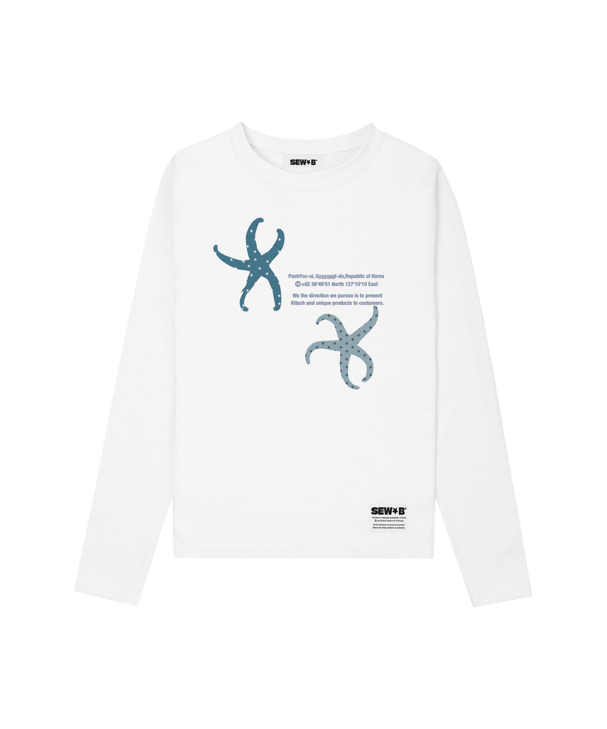 쏘비(SEW-B) 세미크롭 bluestar2 긴팔티