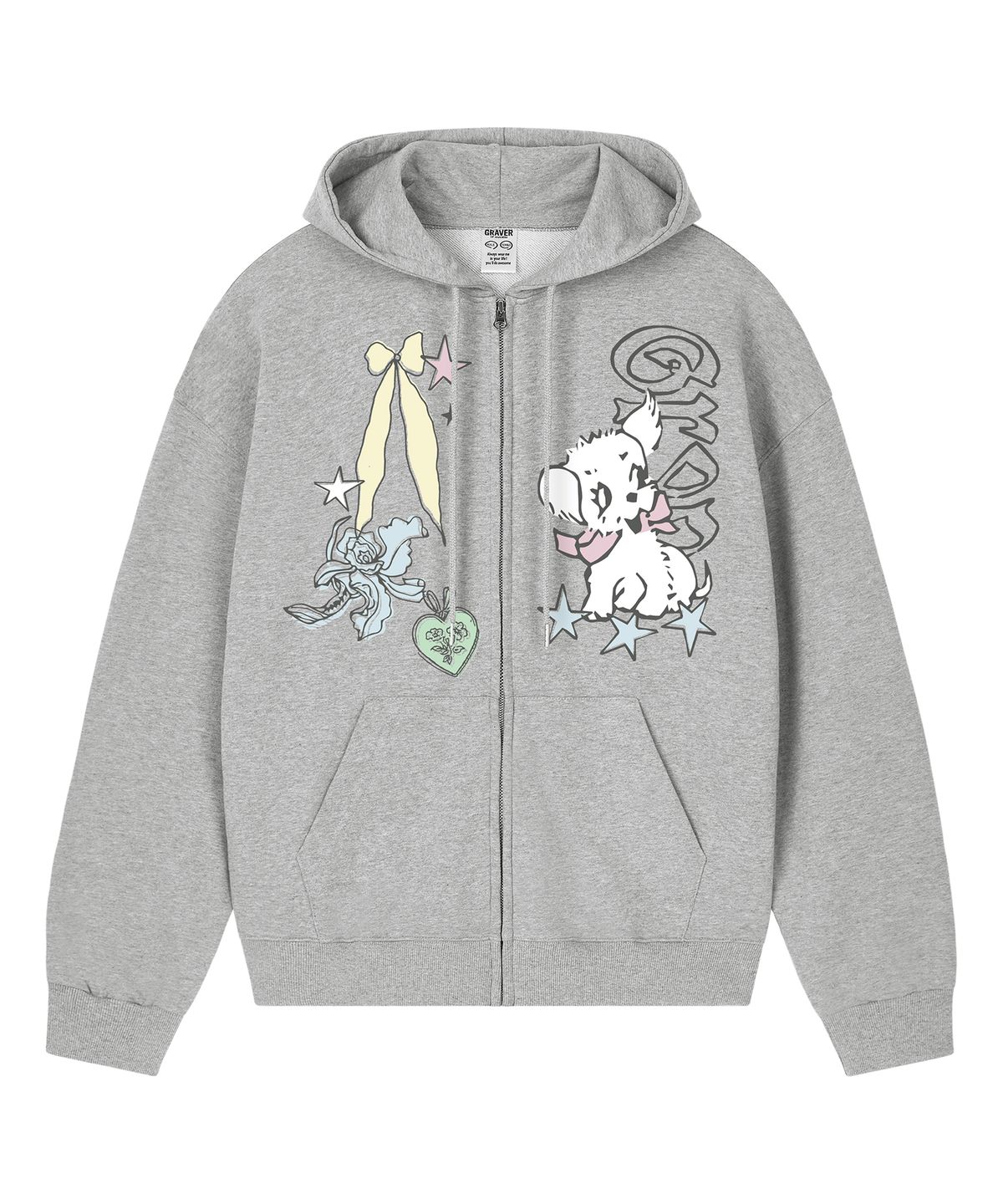 그레이버(GRAVER) [UNISEX]COLLECT WITH 후드집업_2color