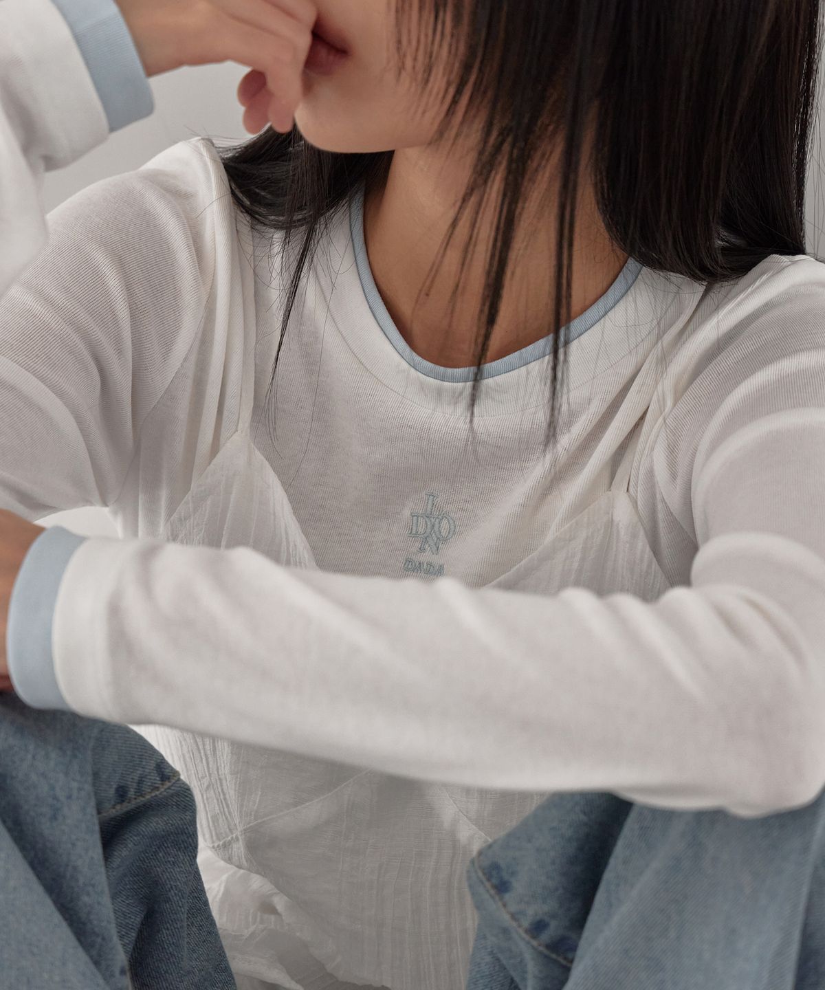 런던다다(LONDONDADA) Essential Contrast Layered Tee, 4colors