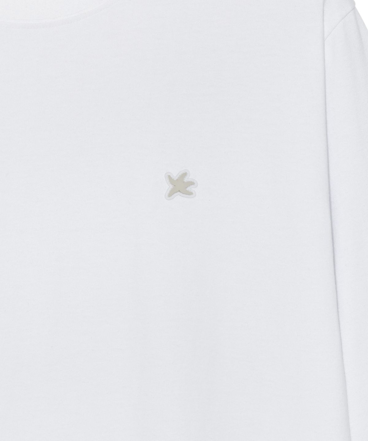 더콜디스트모먼트(THE COLDEST MOMENT) TCM mini logo label long sleeve (white)
