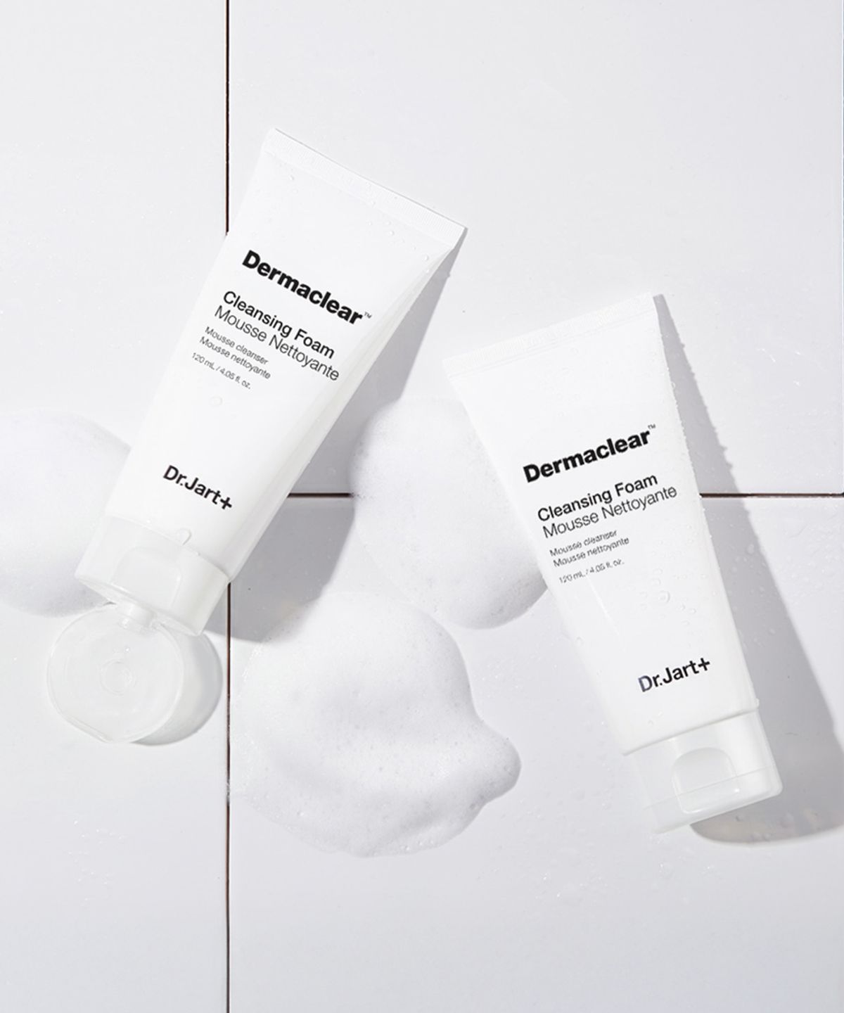 닥터자르트(DR.JART) 2PACK 더마클리어 클렌징 폼 120ml + 파워더마 베리어 크림 7ml 2개 +바이탈 하이드라 솔루션 플럼프 에센스 15ml 2개