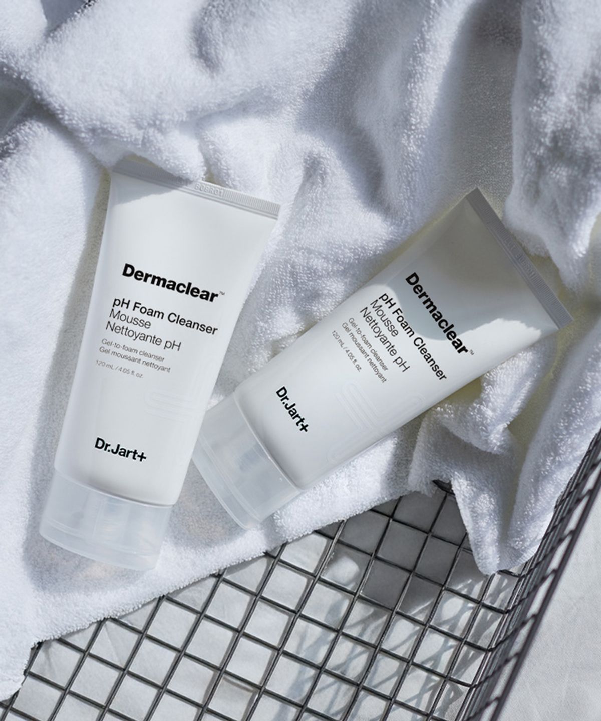 닥터자르트(DR.JART) 2PACK 더마클리어 PH 클렌징 폼 120ml + 파워더마 베리어 크림 7ml 2개 +바이탈 하이드라 솔루션 플럼프 에센스 15ml 2개