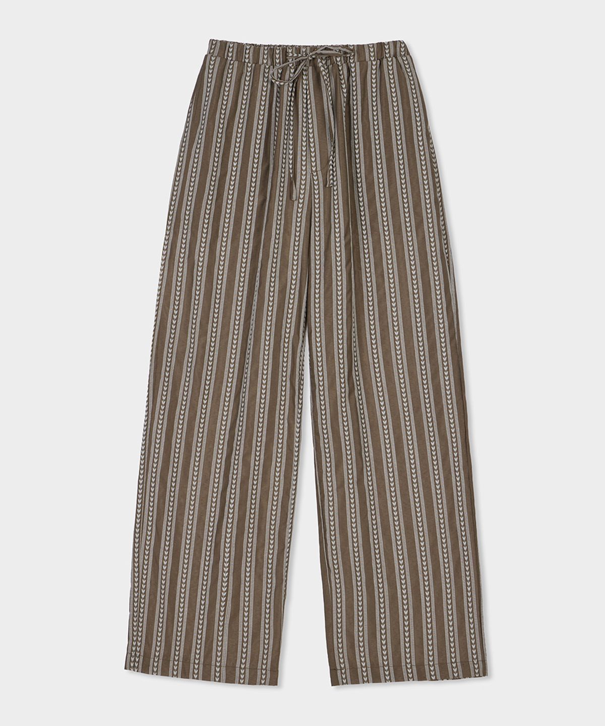 벨로엘(BELLOL) Ethnic banding pants BROWN