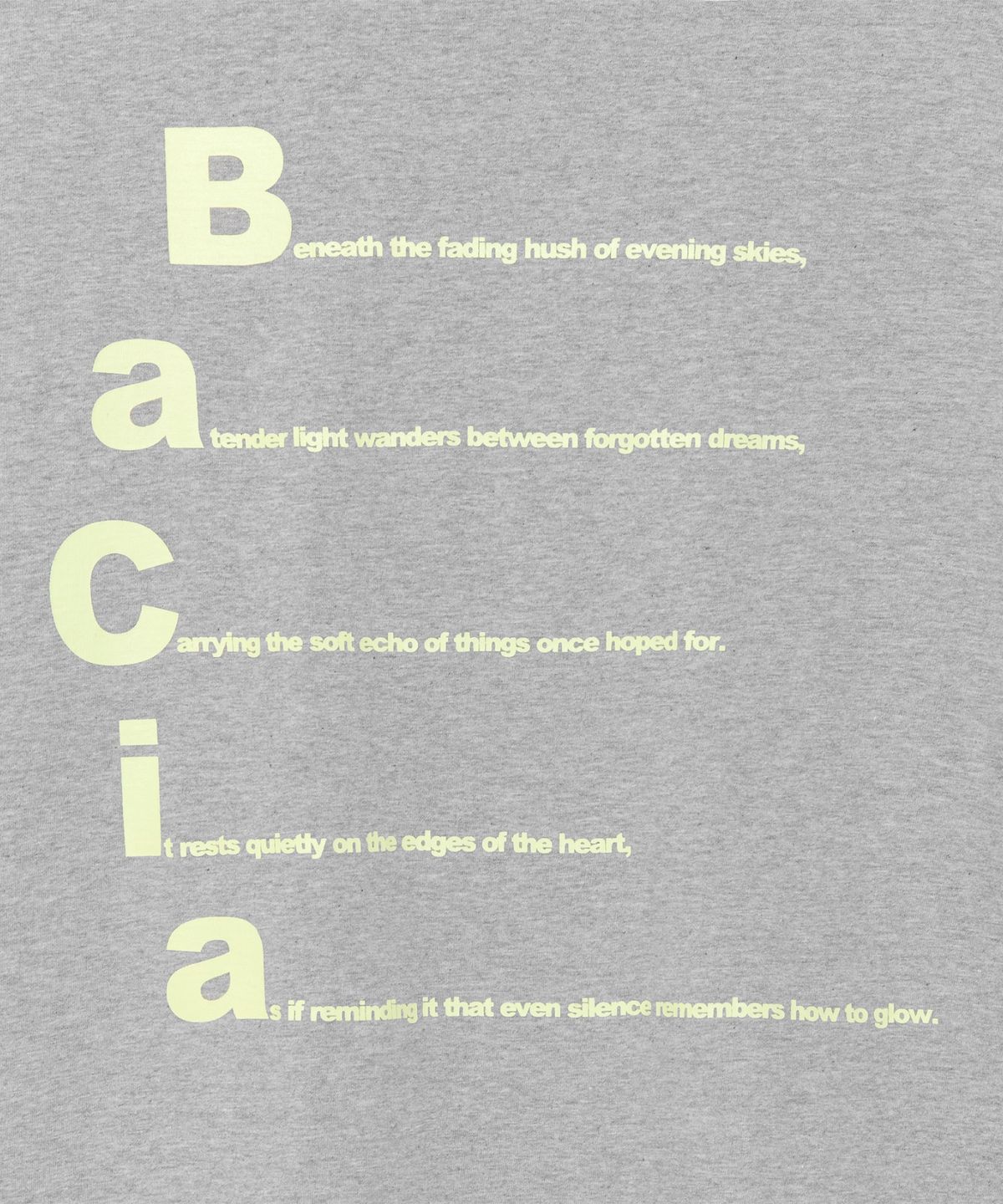 더콜디스트모먼트(THE COLDEST MOMENT) TCM bacia long sleeve (melange grey)