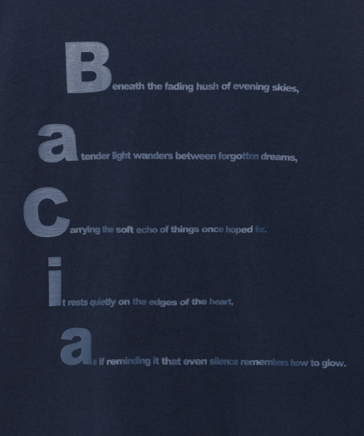 더콜디스트모먼트(THE COLDEST MOMENT) TCM bacia long sleeve (navy)