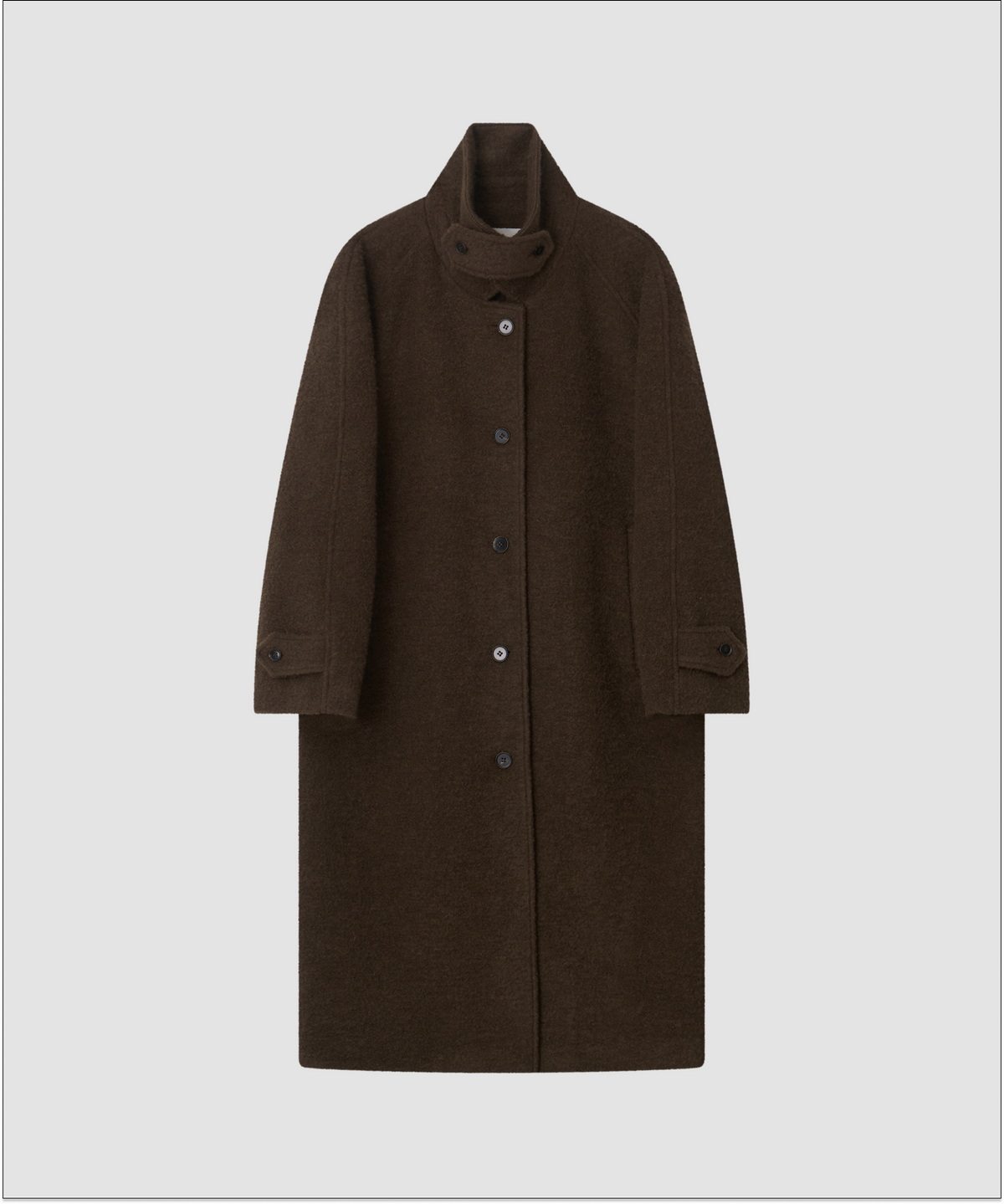 더 릴(THE LILLE) Raglan Wool Long Coat_Brown