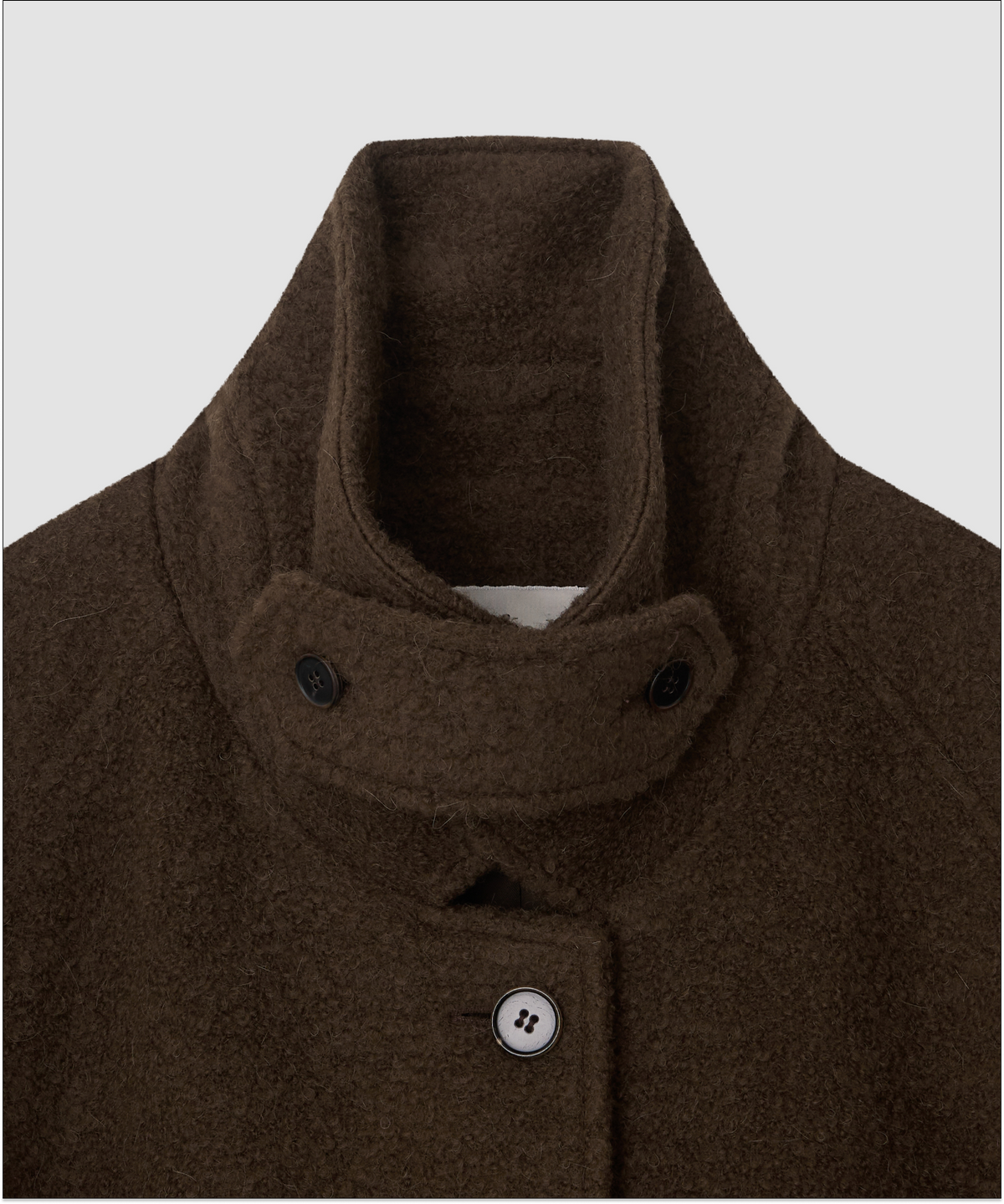 더 릴(THE LILLE) Raglan Wool Long Coat_Brown