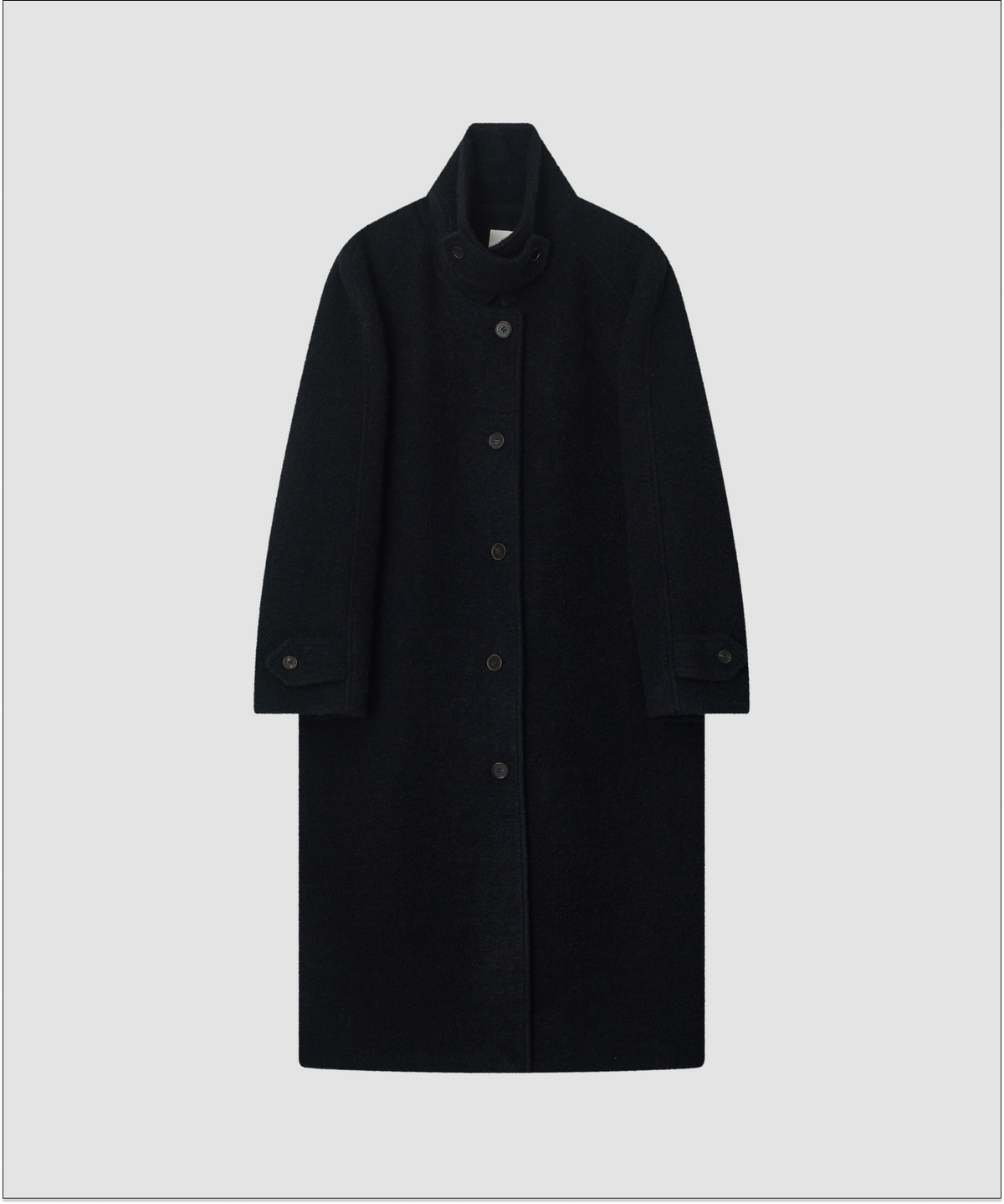 더 릴(THE LILLE) Raglan Wool Long Coat_Dark Navy
