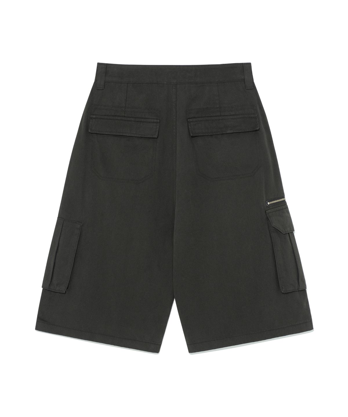 더콜디스트모먼트(THE COLDEST MOMENT) TCM metal zipper half pants (charcoal)