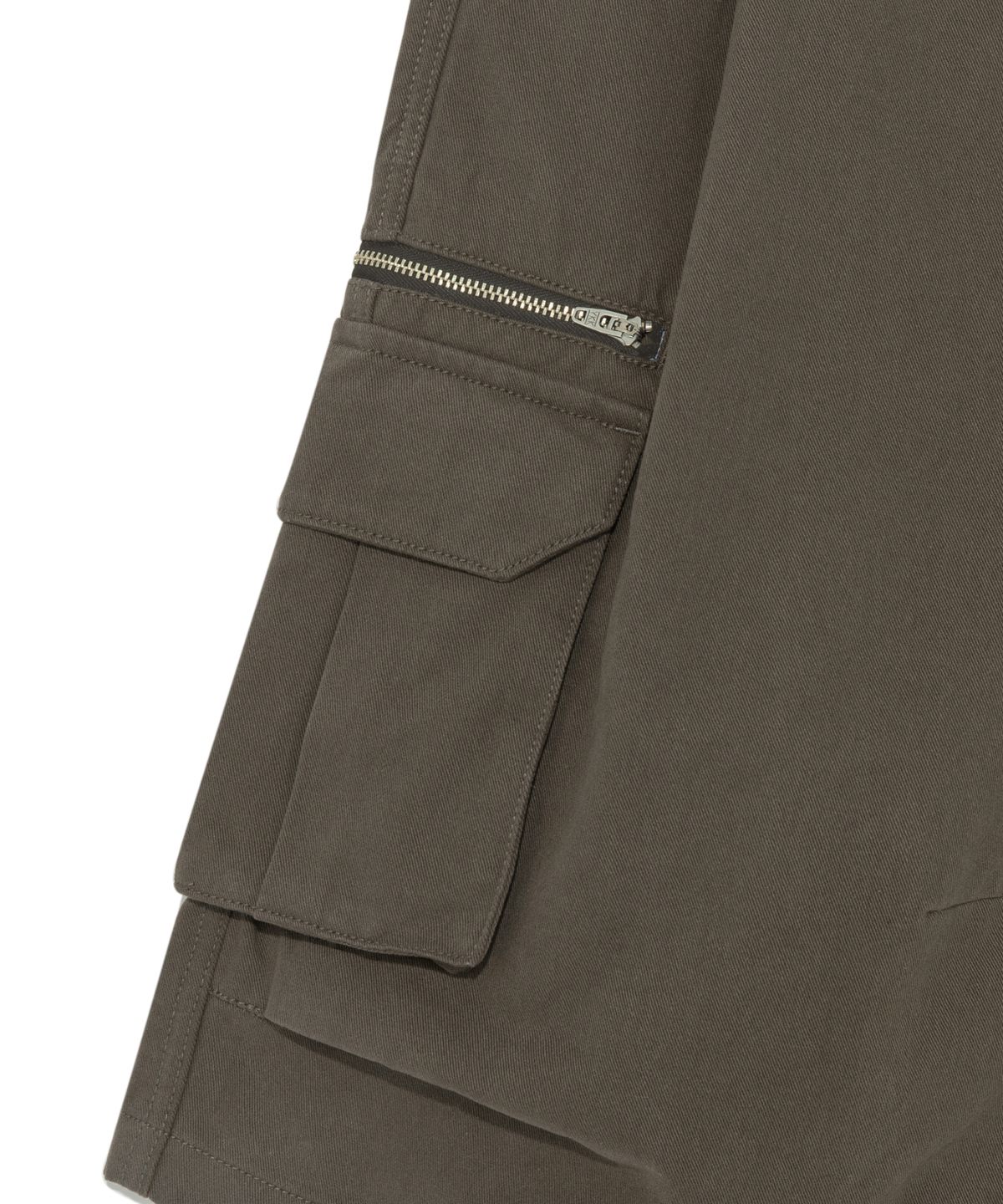 더콜디스트모먼트(THE COLDEST MOMENT) TCM metal zipper half pants (vintage brown)