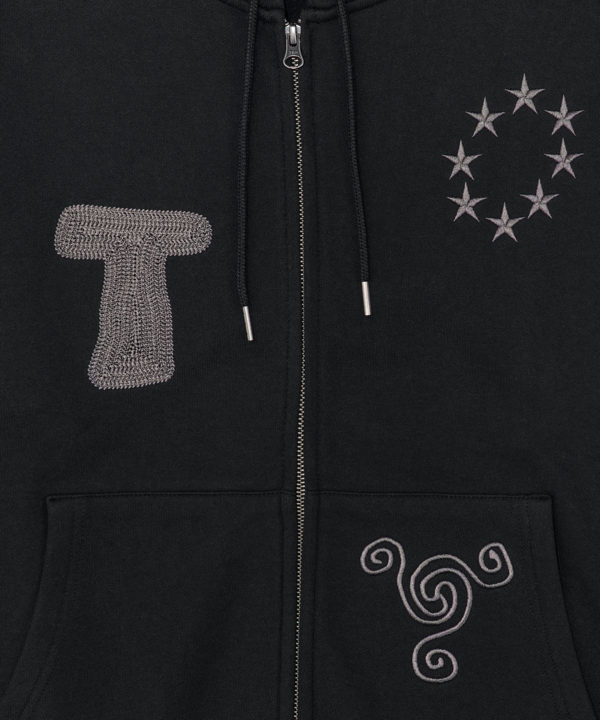 더콜디스트모먼트(THE COLDEST MOMENT) TCM snail hooded zip-up (black)
