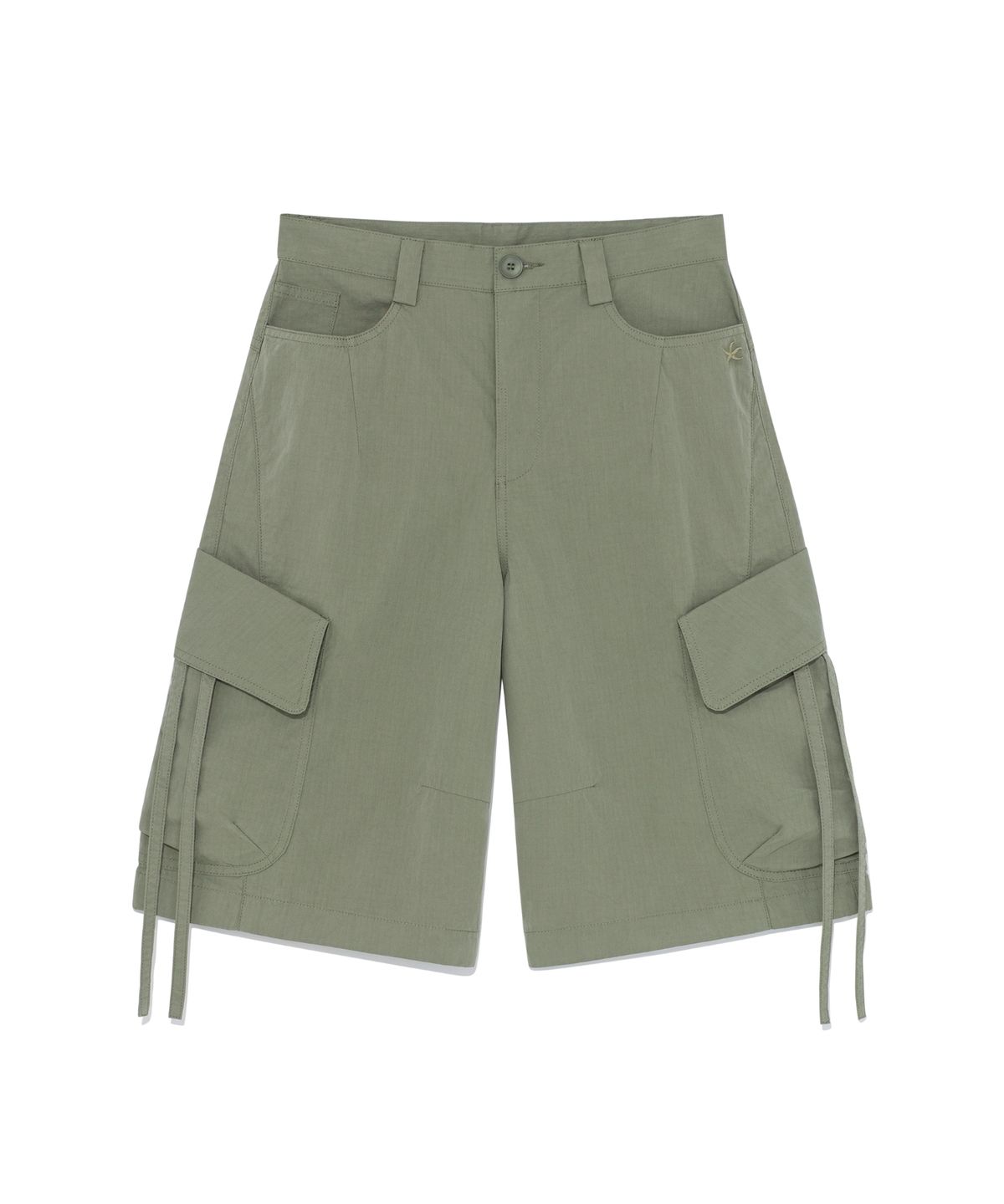 더콜디스트모먼트(THE COLDEST MOMENT) TCM ripstop strap cargo half pants (green)