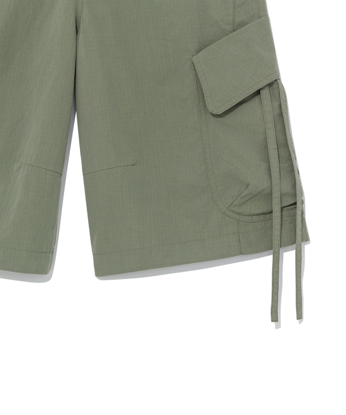 더콜디스트모먼트(THE COLDEST MOMENT) TCM ripstop strap cargo half pants (green)