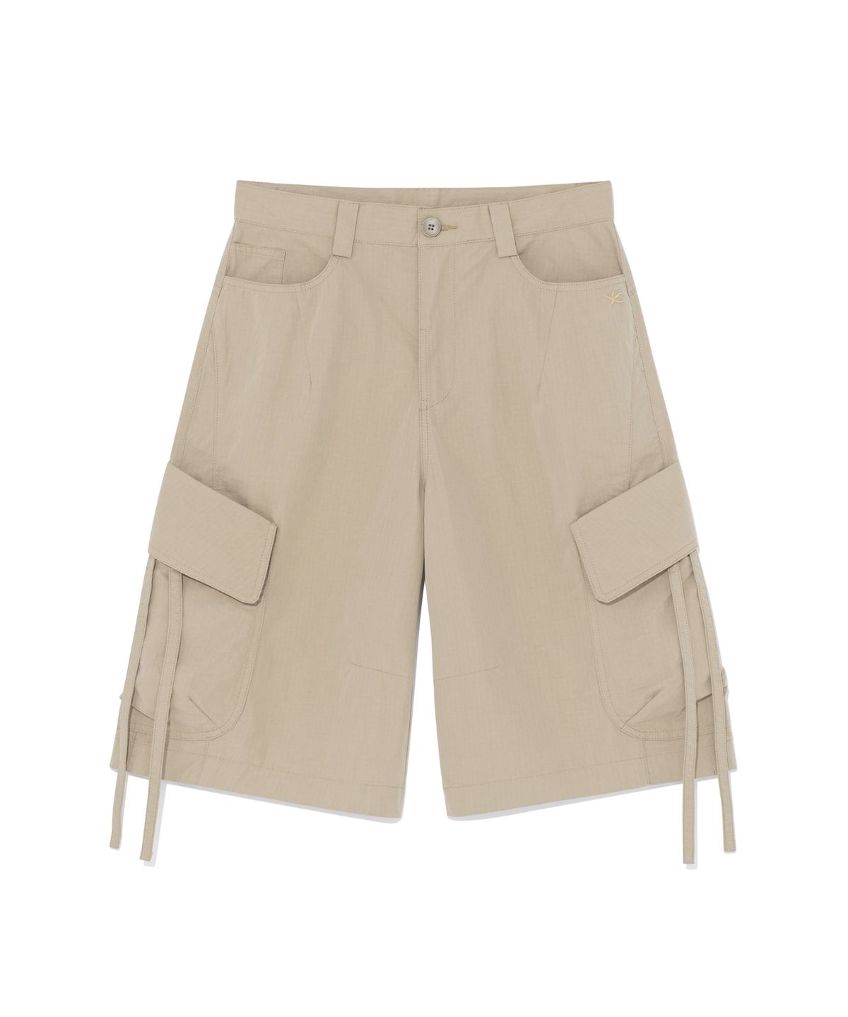 더콜디스트모먼트(THE COLDEST MOMENT) TCM ripstop strap cargo half pants (beige)