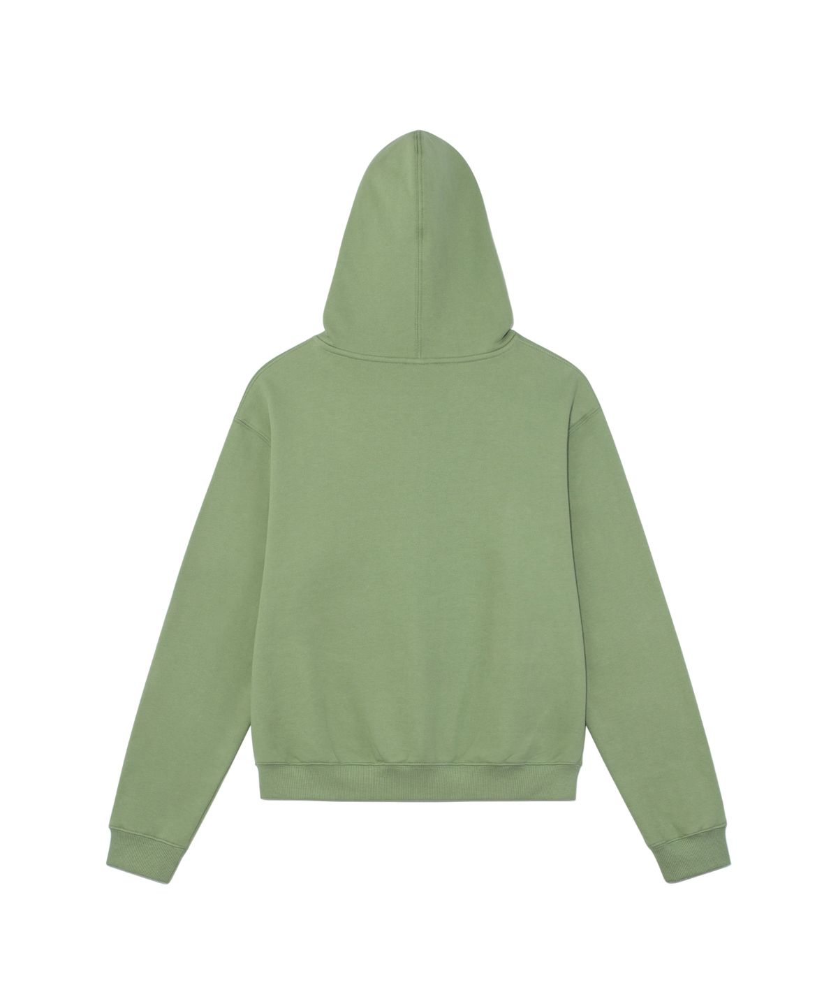 더콜디스트모먼트(THE COLDEST MOMENT) TCM logo applique hooded zip-up (green)