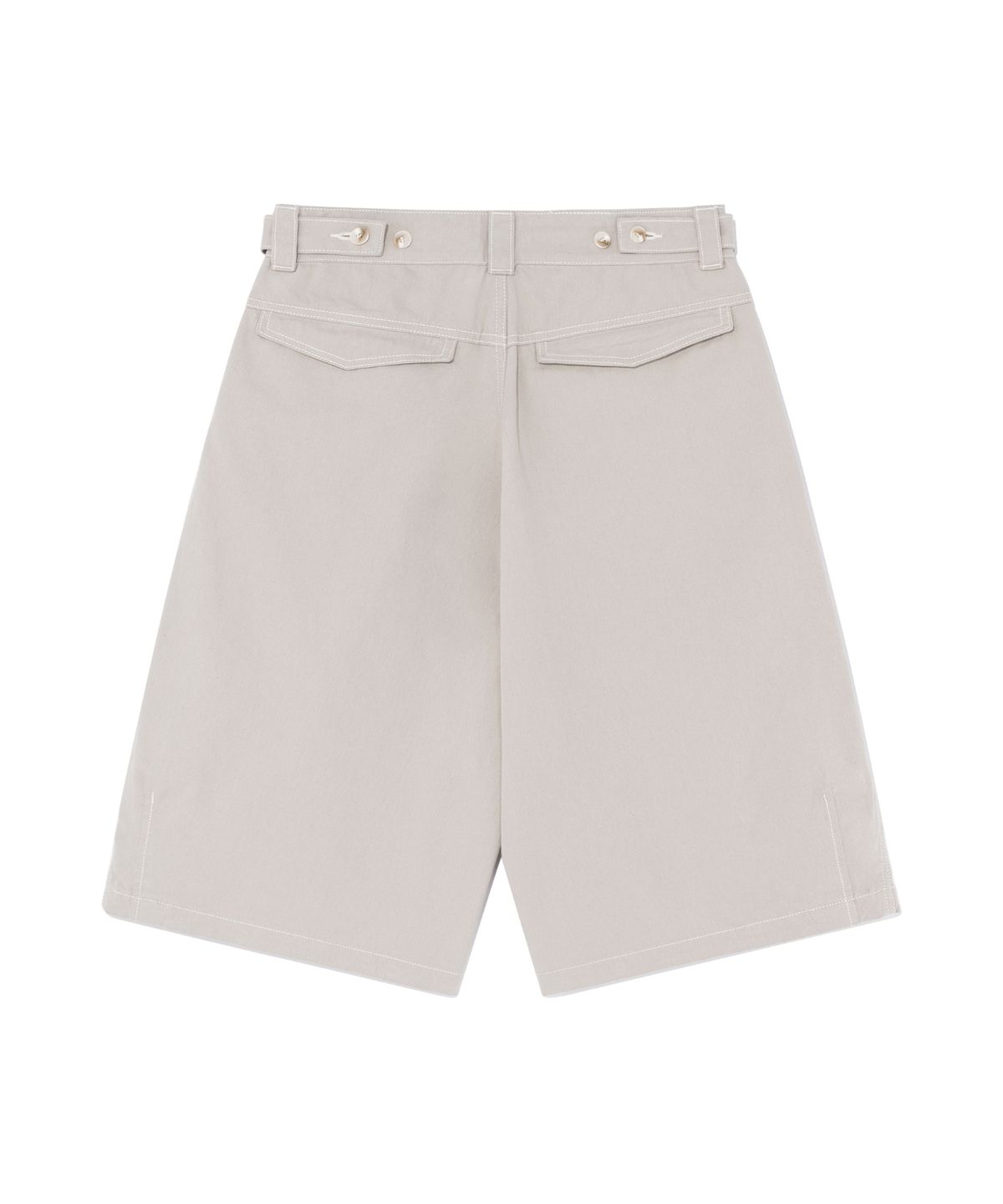 더콜디스트모먼트(THE COLDEST MOMENT) TCM double welt pocket half pants (beige grey)
