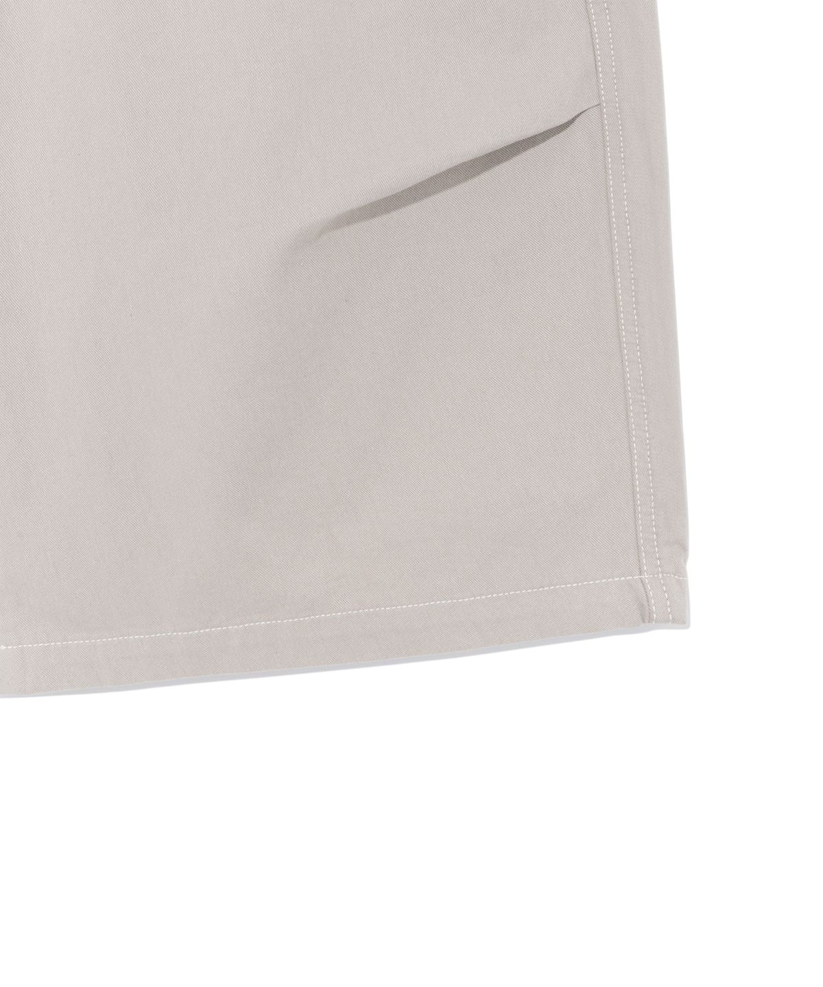 더콜디스트모먼트(THE COLDEST MOMENT) TCM double welt pocket half pants (beige grey)