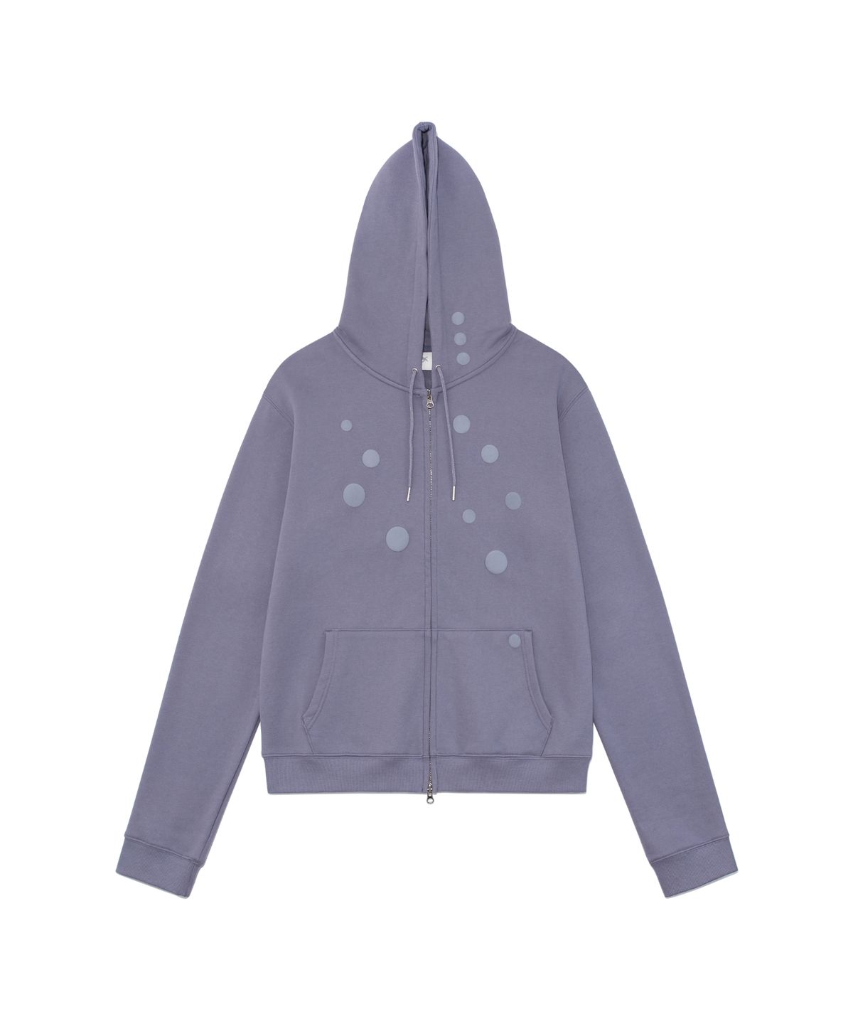 더콜디스트모먼트(THE COLDEST MOMENT) TCM dot hooded zip-up (purple)