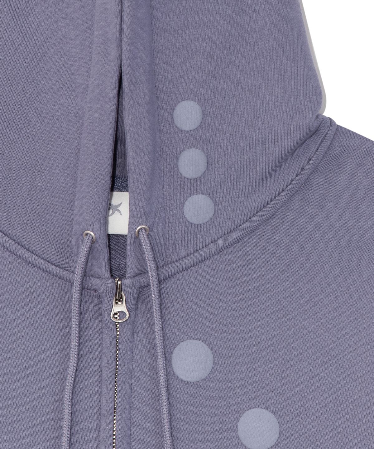 더콜디스트모먼트(THE COLDEST MOMENT) TCM dot hooded zip-up (purple)