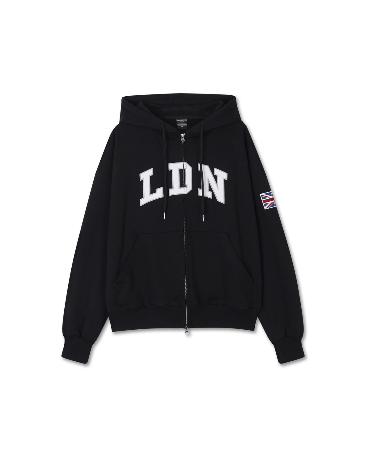 미치코런던 스포츠(MICHIKO LONDON SPORTS) LDN 벌키 후드 집업 블랙