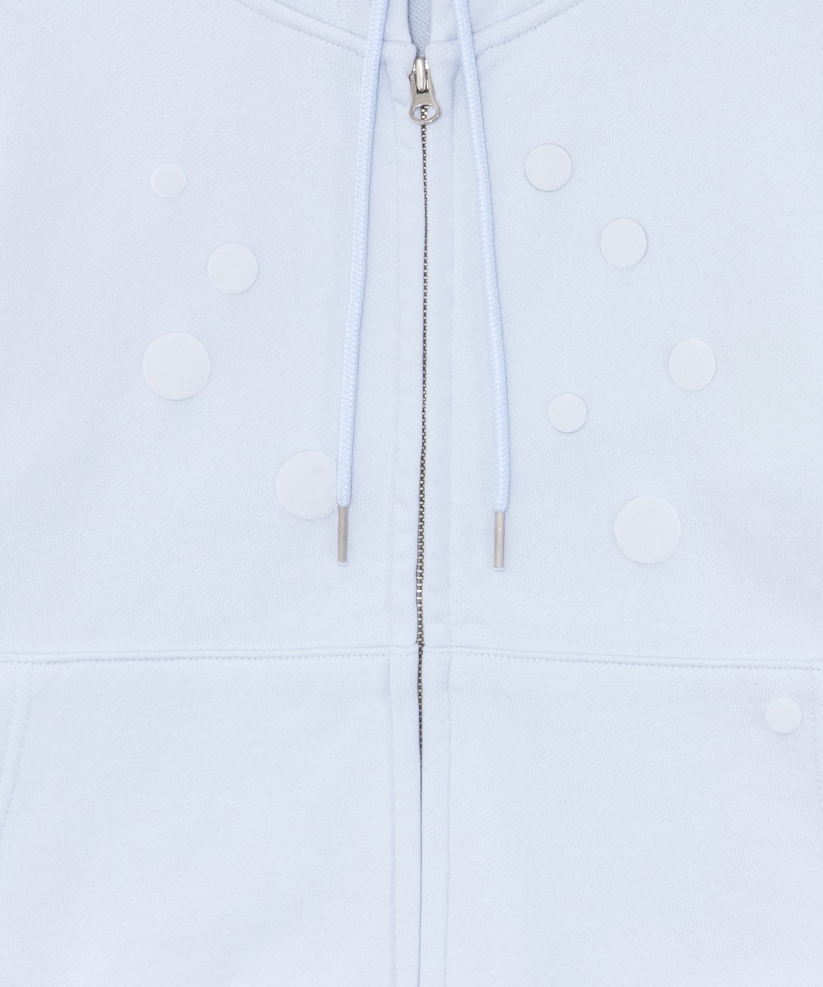 더콜디스트모먼트(THE COLDEST MOMENT) TCM dot hooded zip-up (sky blue)
