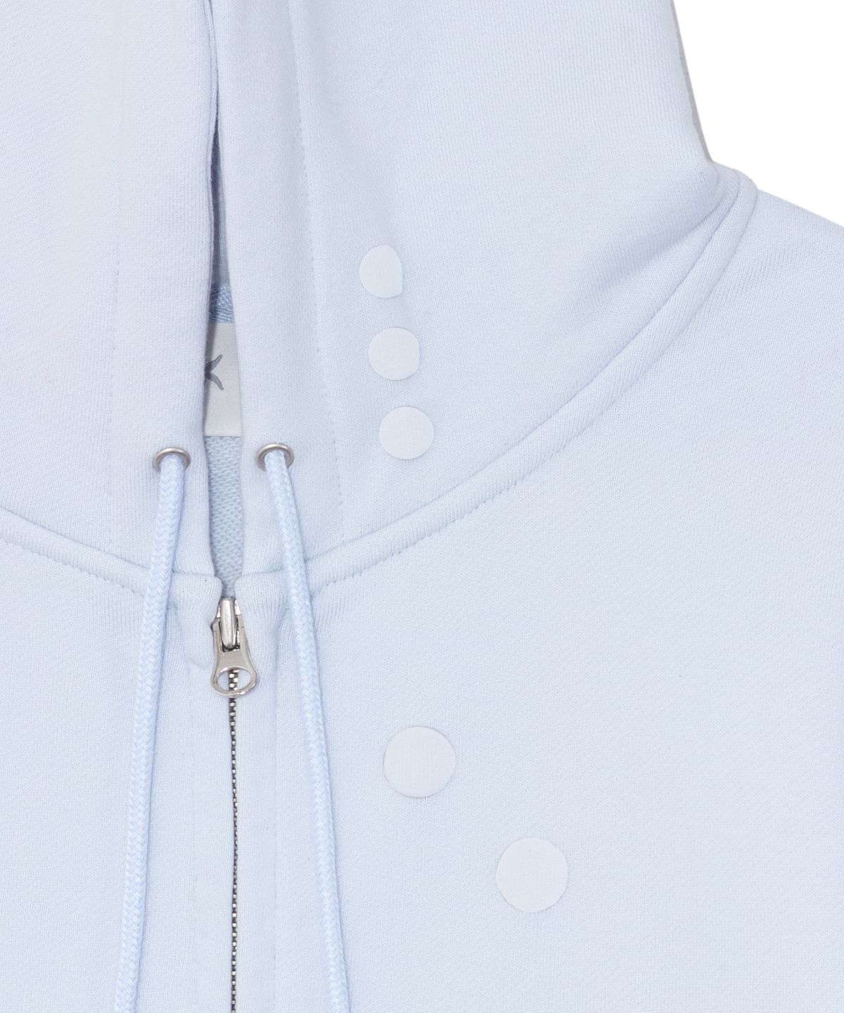 더콜디스트모먼트(THE COLDEST MOMENT) TCM dot hooded zip-up (sky blue)