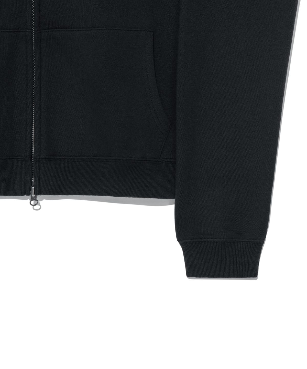 더콜디스트모먼트(THE COLDEST MOMENT) TCM note hooded zip-up (black)