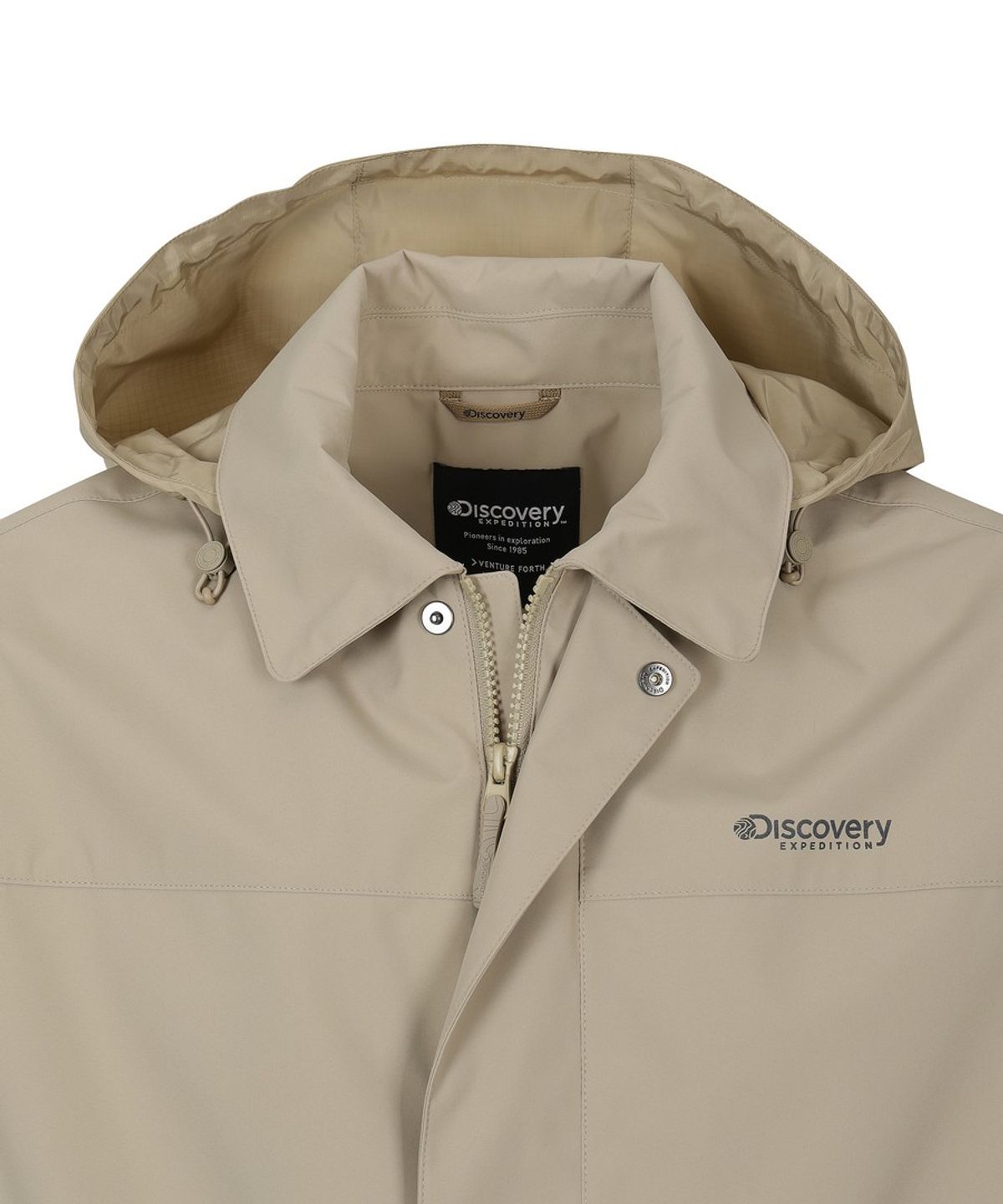디스커버리 익스페디션(DISCOVERY EXPEDITION) 남성 베르텍스 3L 후드탈착 카라형 워크 자켓 (L/BEIGE)
