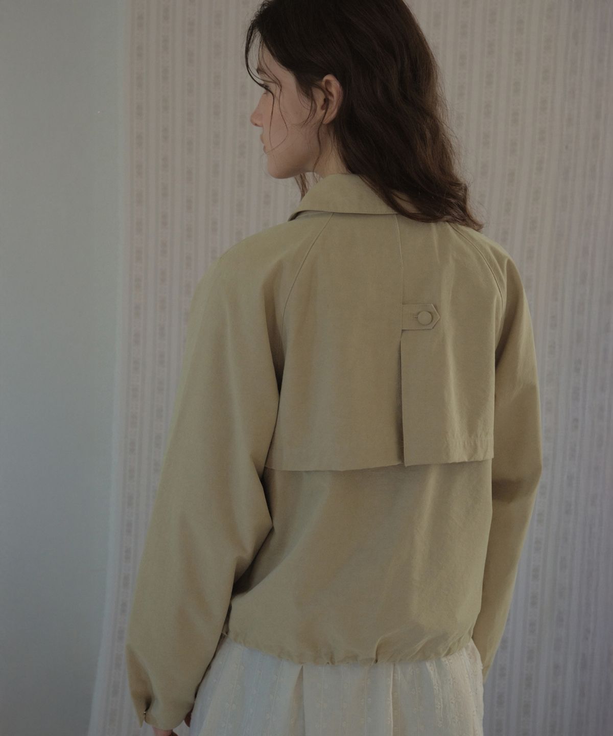 아우어노스텔지아(OURNOSTALGIA) Reve Trench Blouson Jacket_2COLOR(O26OT03)