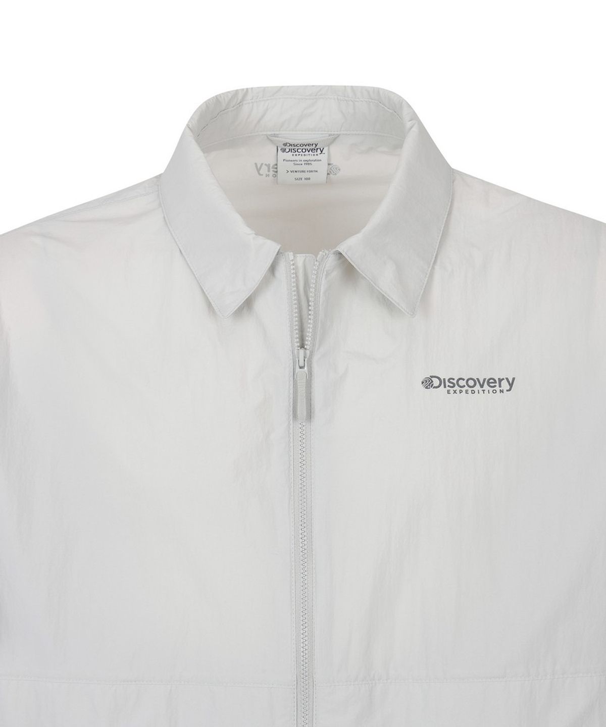 디스커버리 익스페디션(DISCOVERY EXPEDITION) 남성 프레시벤트 윌버 카라형 블루종 자켓 (L/SILVER)