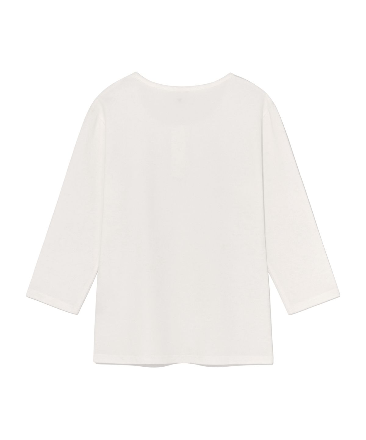 더콜디스트모먼트(THE COLDEST MOMENT) (w) TCM henley neck three-quarter sleeve (white)