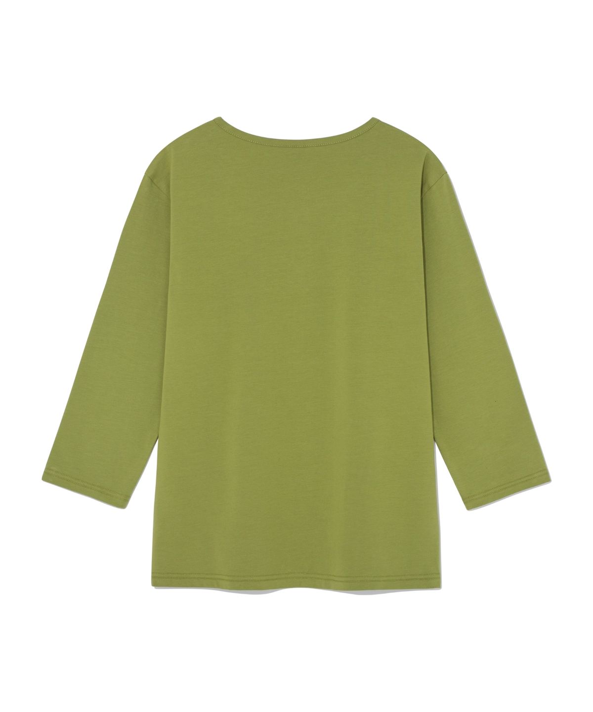 더콜디스트모먼트(THE COLDEST MOMENT) (w) TCM henley neck three-quarter sleeve (olive)