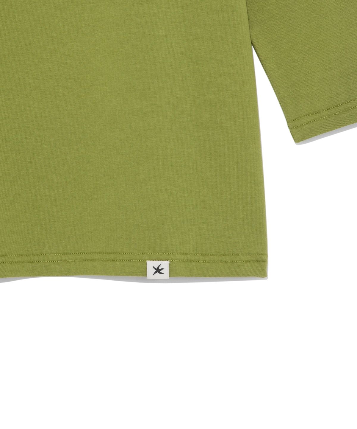 더콜디스트모먼트(THE COLDEST MOMENT) (w) TCM henley neck three-quarter sleeve (olive)