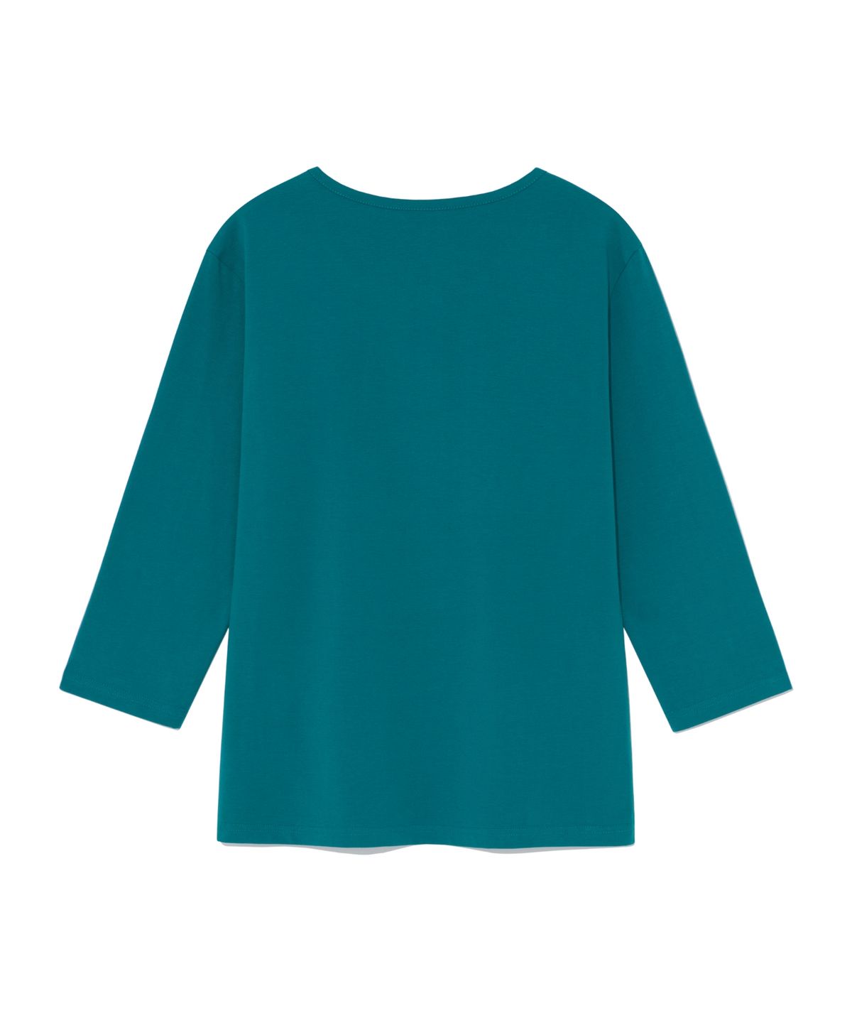 더콜디스트모먼트(THE COLDEST MOMENT) (w) TCM henley neck three-quarter sleeve (teal)