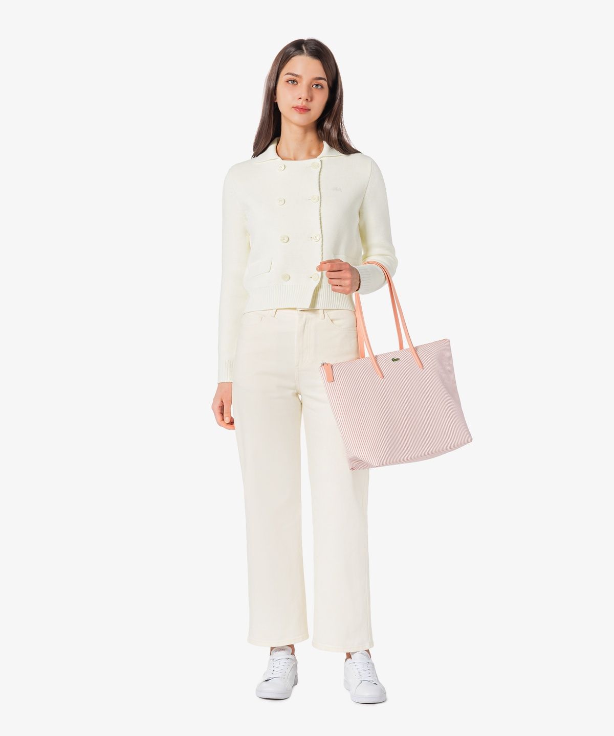 라코스테(LACOSTE) 여성 더블 자켓형 가디건 AF190E-56G 70V
