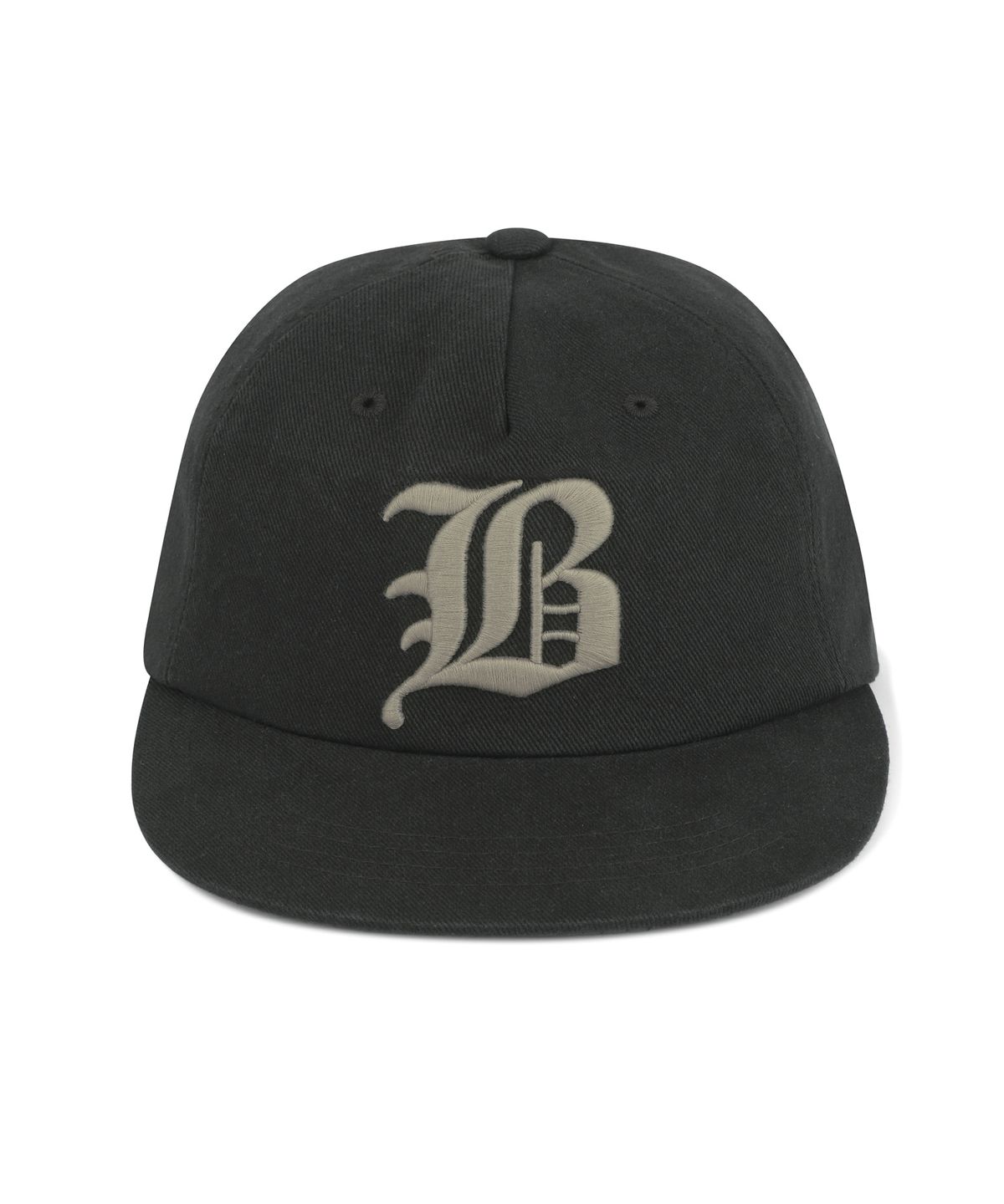 브라운브레스(BROWNBREATH) 5 PANEL BB LOGO VINTAGE CAP - BLACK