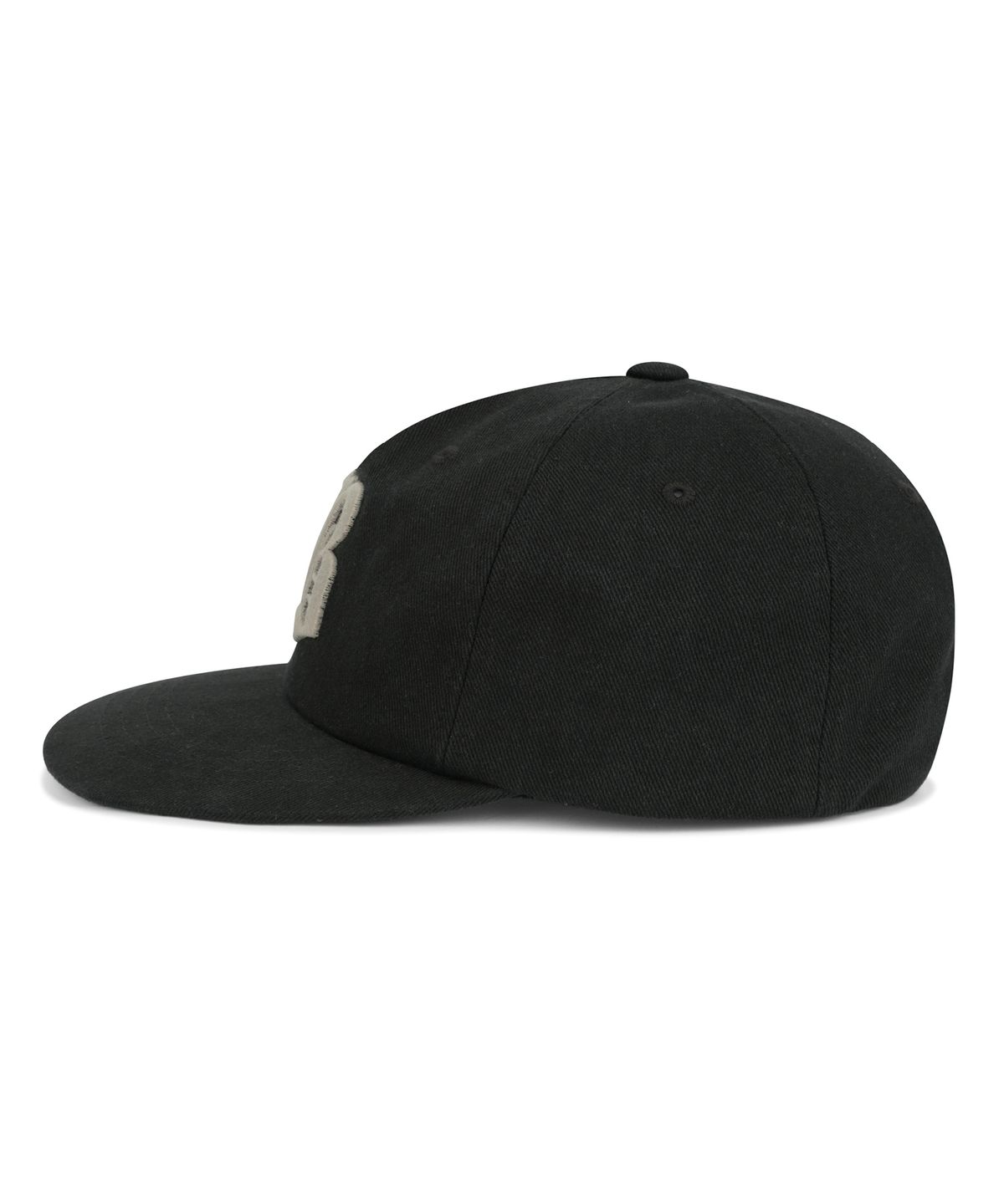 브라운브레스(BROWNBREATH) 5 PANEL BB LOGO VINTAGE CAP - BLACK