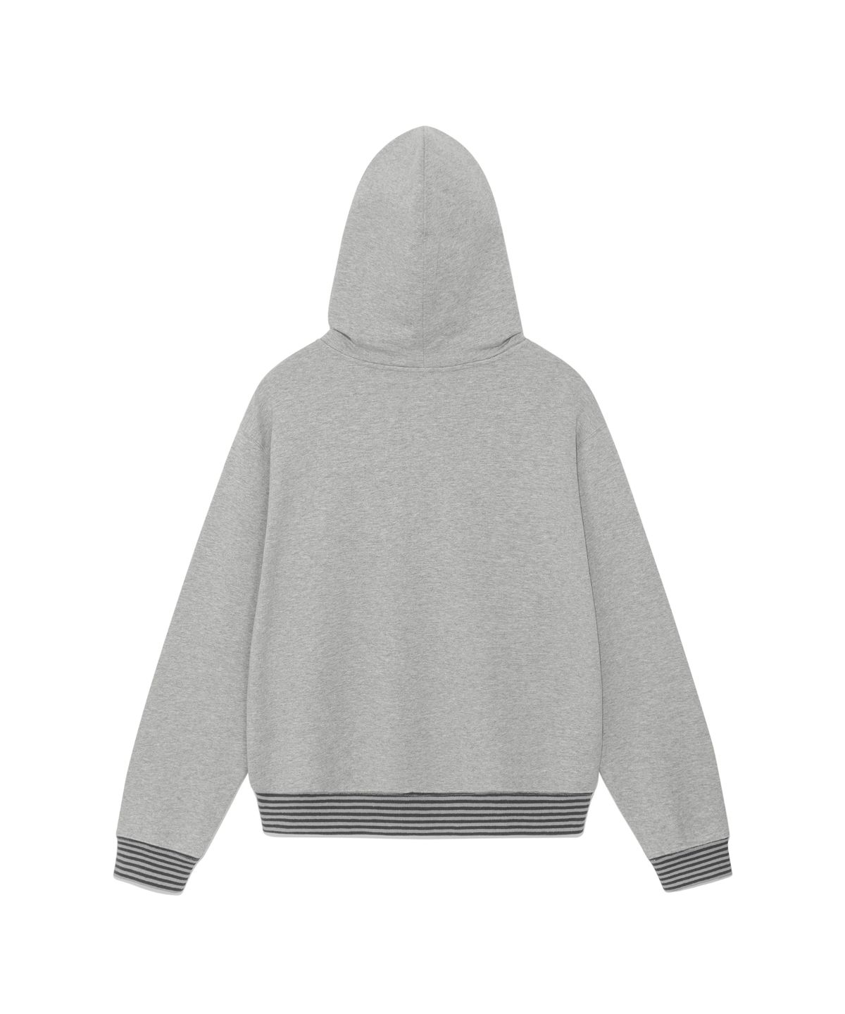 더콜디스트모먼트(THE COLDEST MOMENT) TCM snow stripe hooded zip-up (grey)