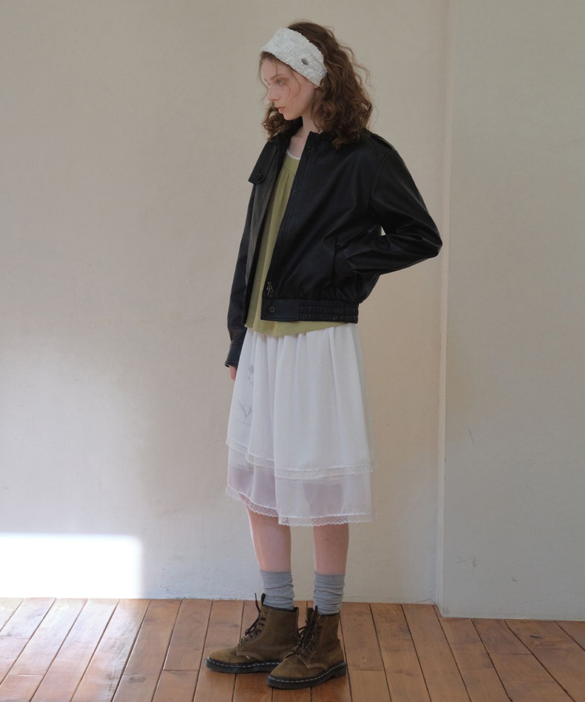 아우어노스텔지아(OURNOSTALGIA) Flap leather jacket_Black(OC25-OT05)