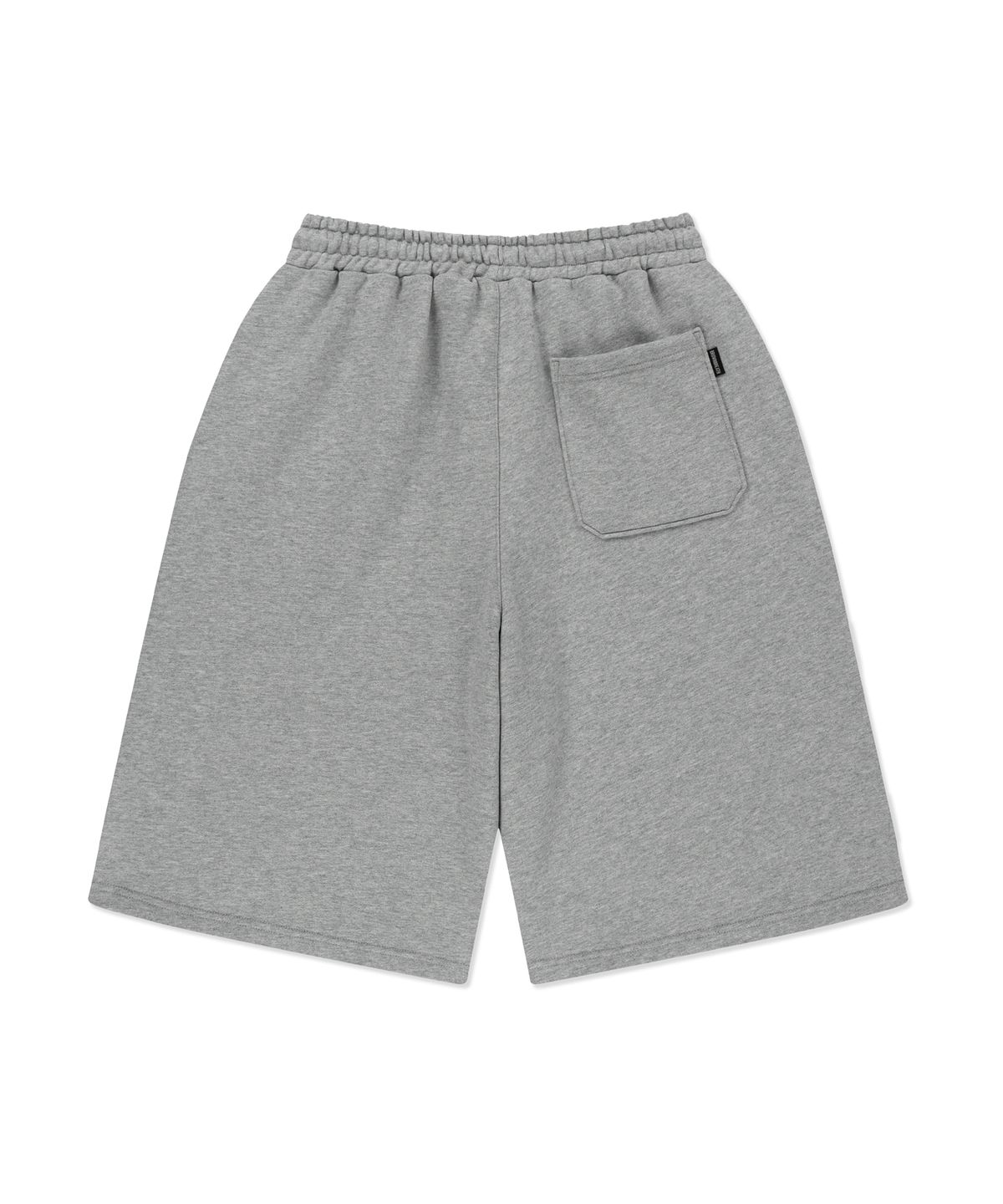 브라운브레스(BROWNBREATH) TAG TUCK SWEAT SHORTS - MELANGE GREY