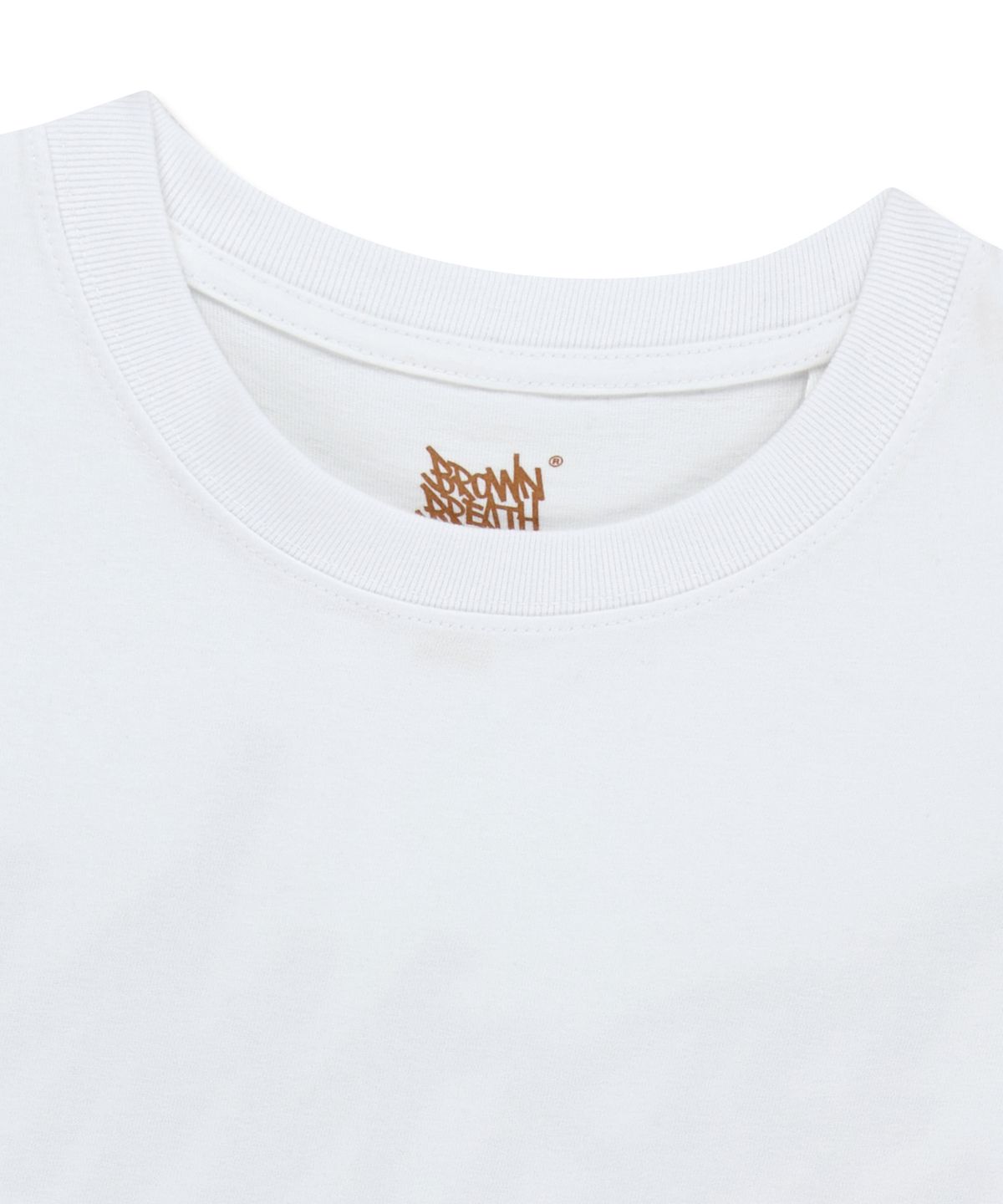 브라운브레스(BROWNBREATH) BOARD TAG TEE - WHITE