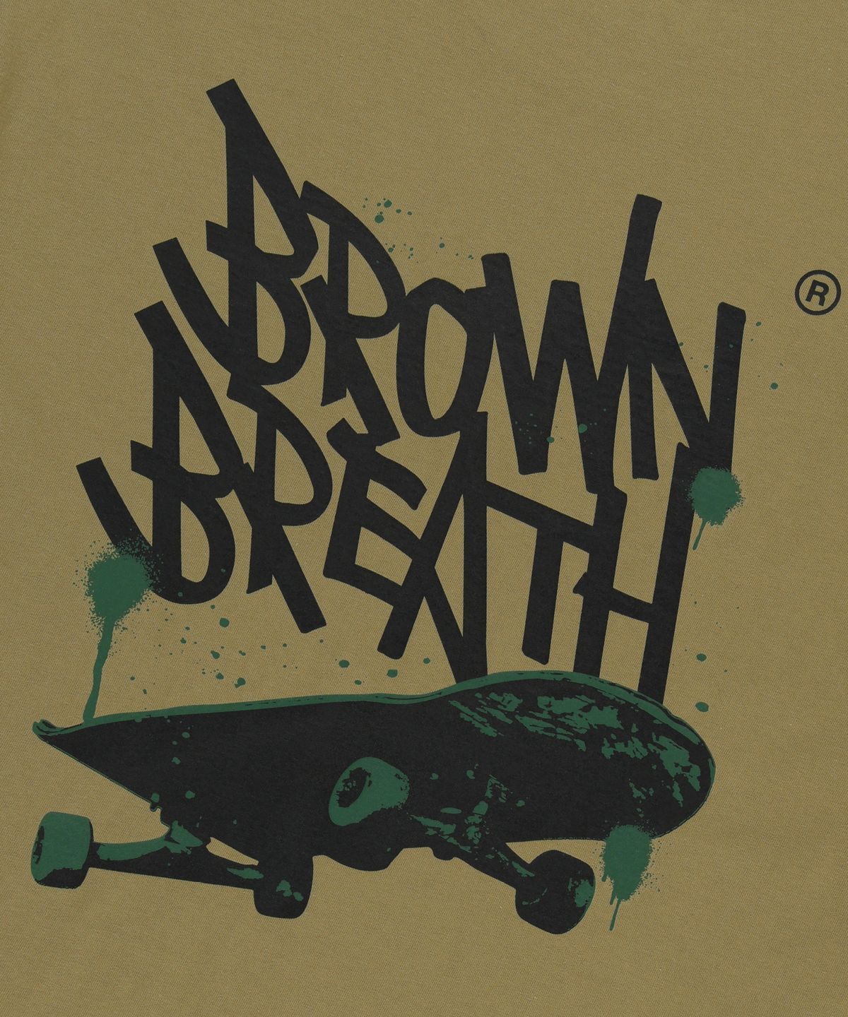 브라운브레스(BROWNBREATH) BOARD TAG TEE - BEIGE